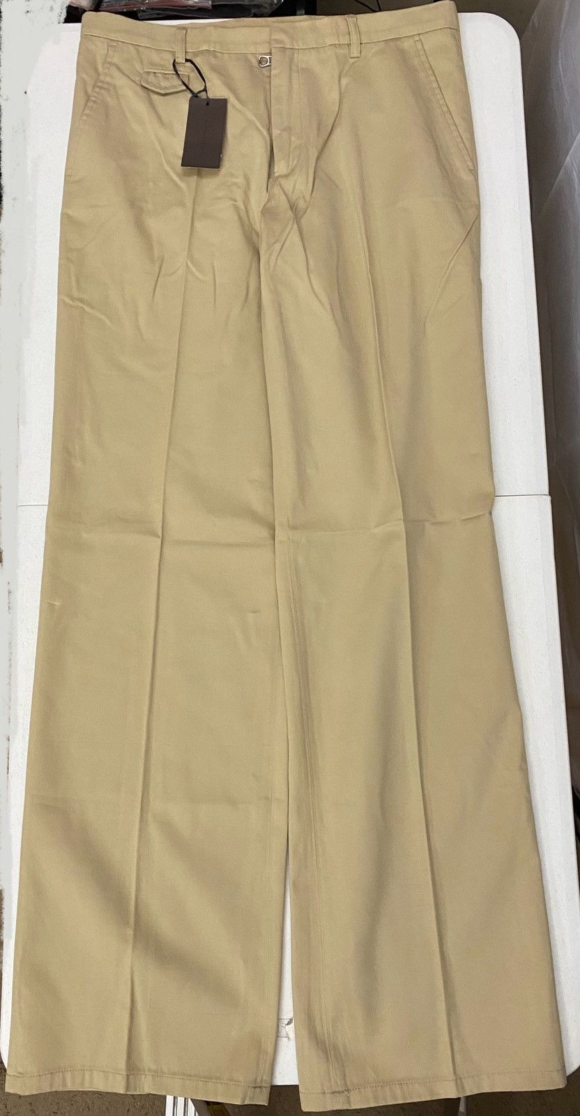Bottega Veneta Bottega Veneta 🇮🇹 Light Brown Wide Leg Trouser 52 New Size US 36 / EU 52 - 3 Thumbnail