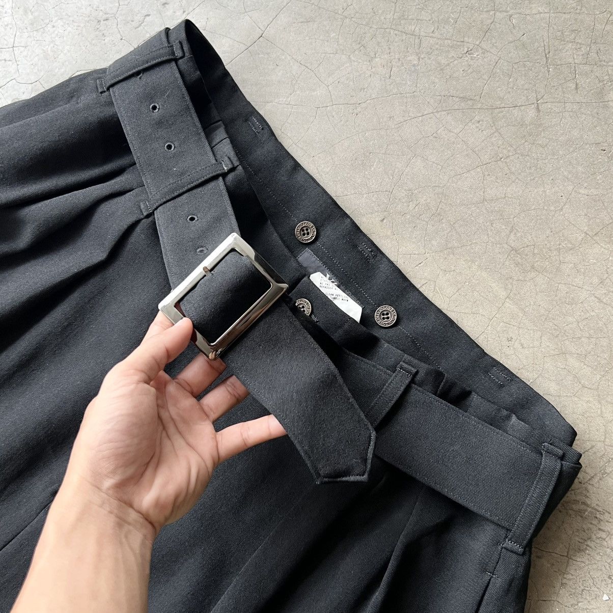 Yohji Yamamoto Y’s - Yohji Yamamoto - Belted Wool Maxi Skirt Size 28" / US 6 / IT 42 - 4 Thumbnail