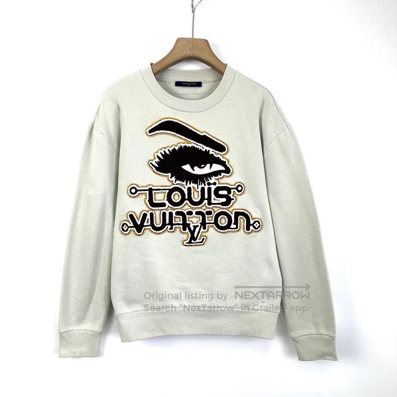 Louis Vuitton Louis Vuitton Chest eye embroidered flocked logo crew neck Size US L / EU 52-54 / 3 - 1 Thumbnail