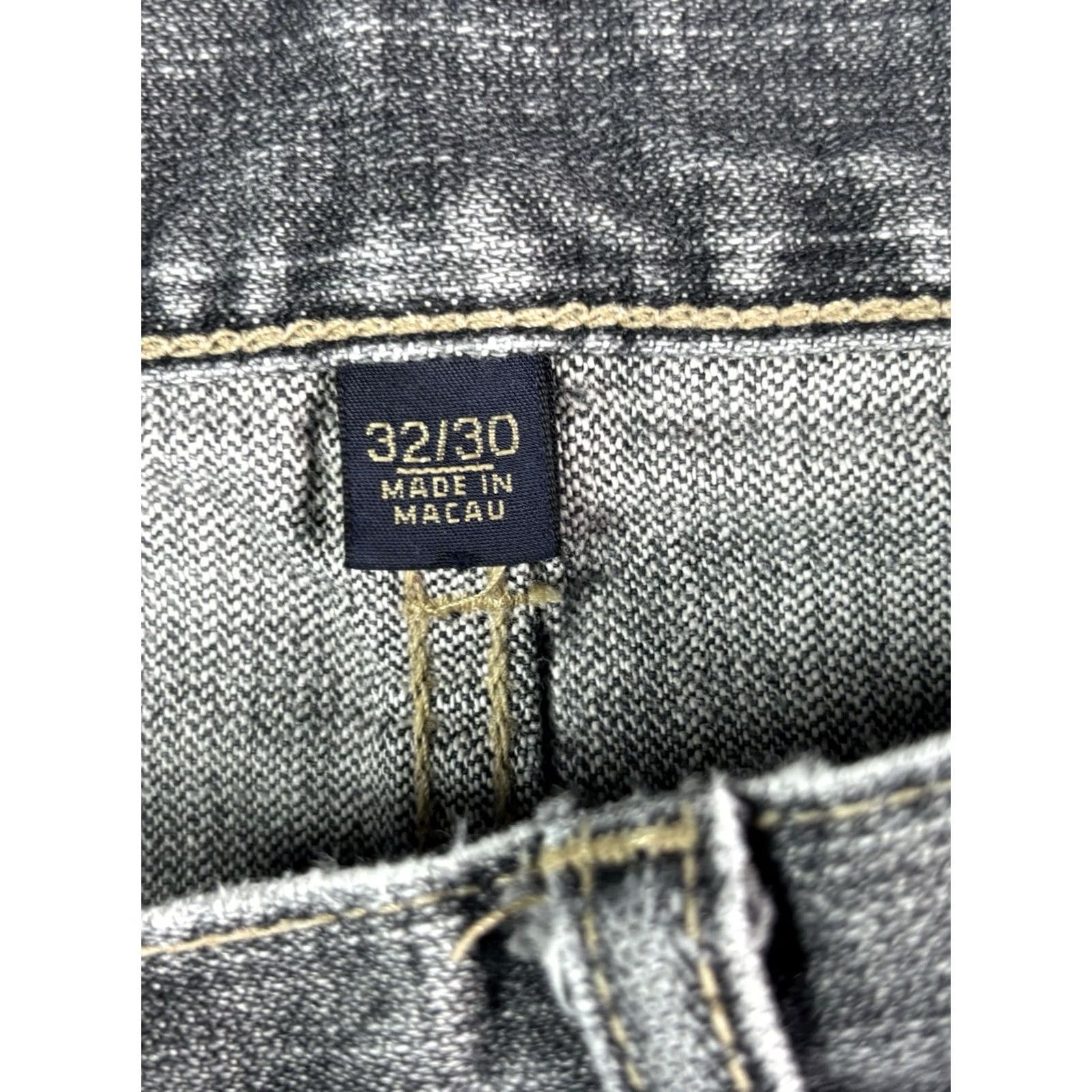 Banana Republic Banana Republic Men's Black Denim Jeans 32x30 Straight Leg Regular Rise 5-Pocket Stretch Cotton Blend Denim Shirt? Size US 32 / EU 48 - 8 Thumbnail