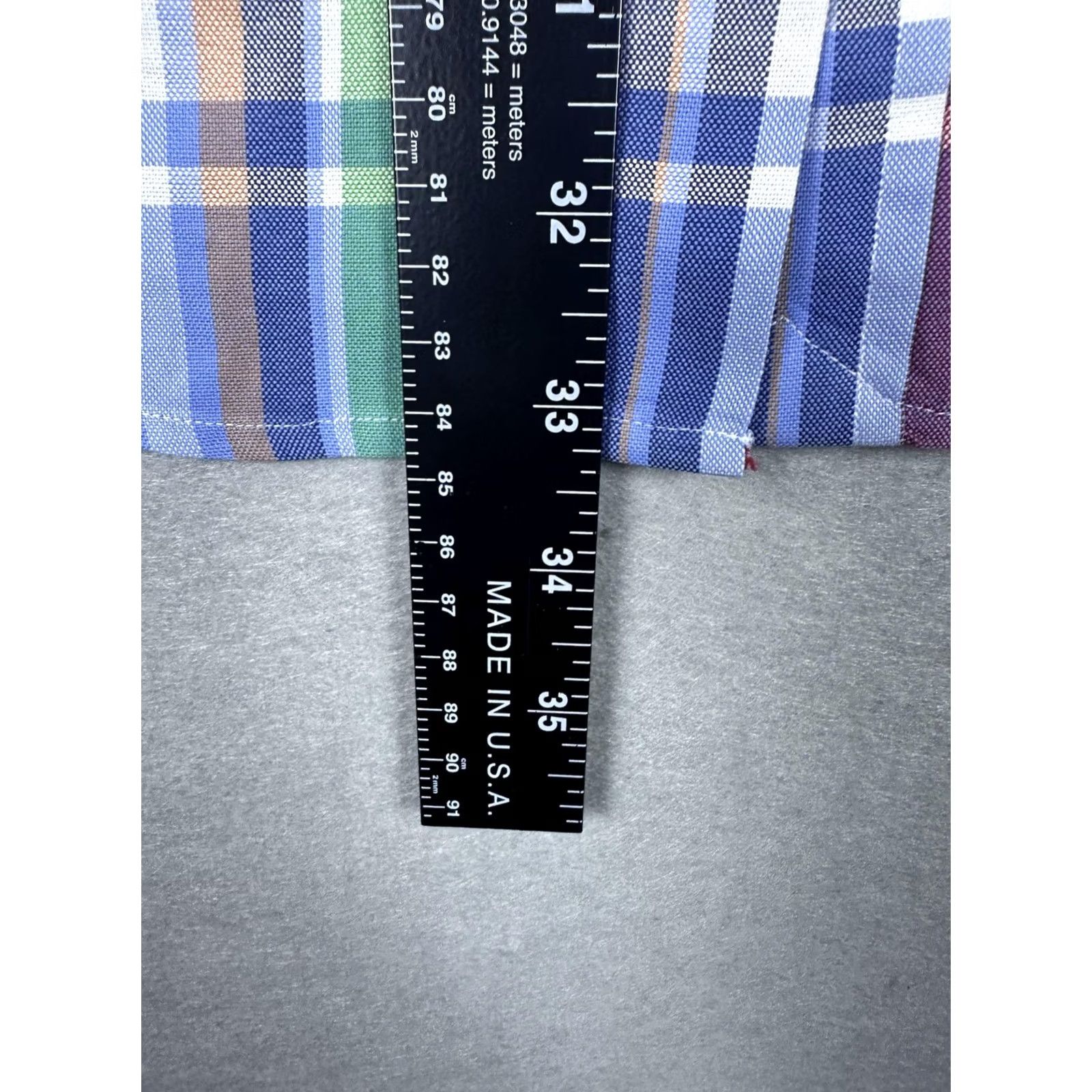 Ralph Lauren Ralph Lauren Shirt Mens XL Multicolor Plaid Slim Fit Short Sleeve Button-Up Polo Embroidered Size US XL / EU 56 / 4 - 5 Thumbnail