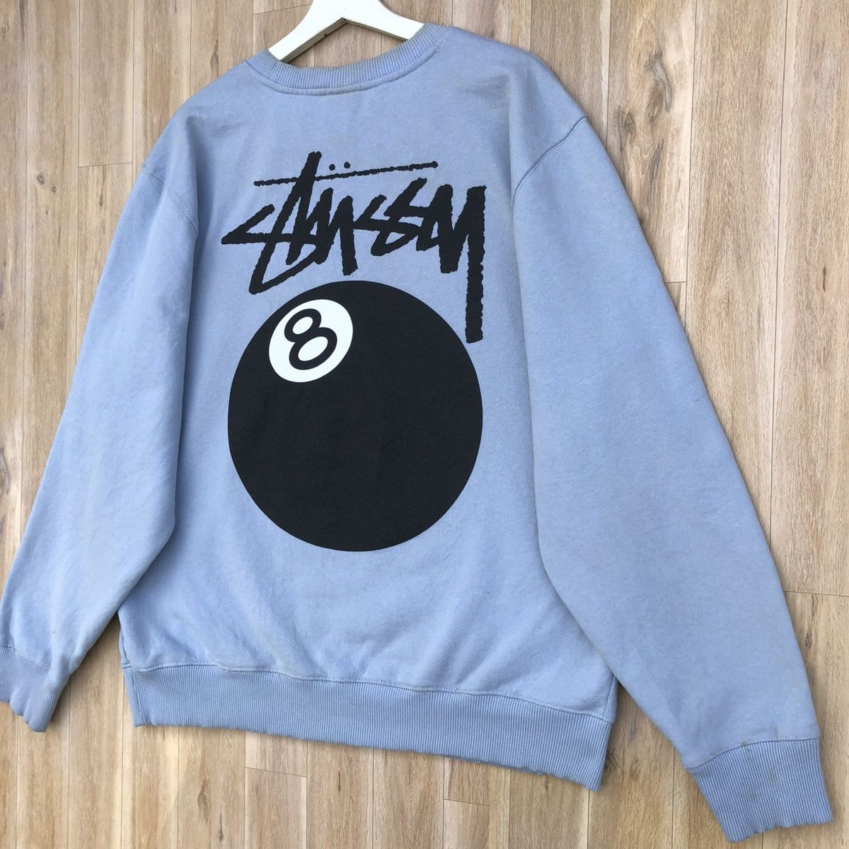 Stussy Vintage Stussy Eight Ball Skateboard Pullover Sweatshirt Size US L / EU 52-54 / 3 - 2 Thumbnail