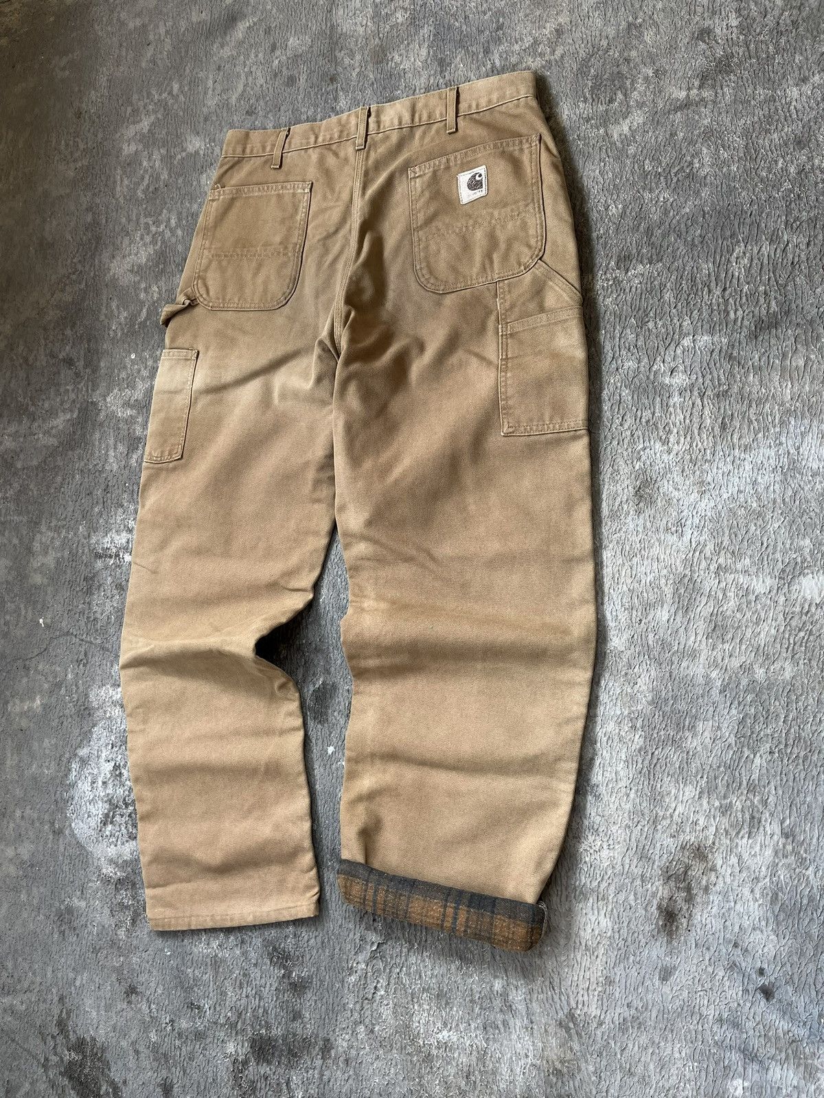 Carhartt (SOLD OUT) Carhartt Carpenter Flanel Lined B111-BRN | 36x30 Size US 36 / EU 52 - 3 Thumbnail