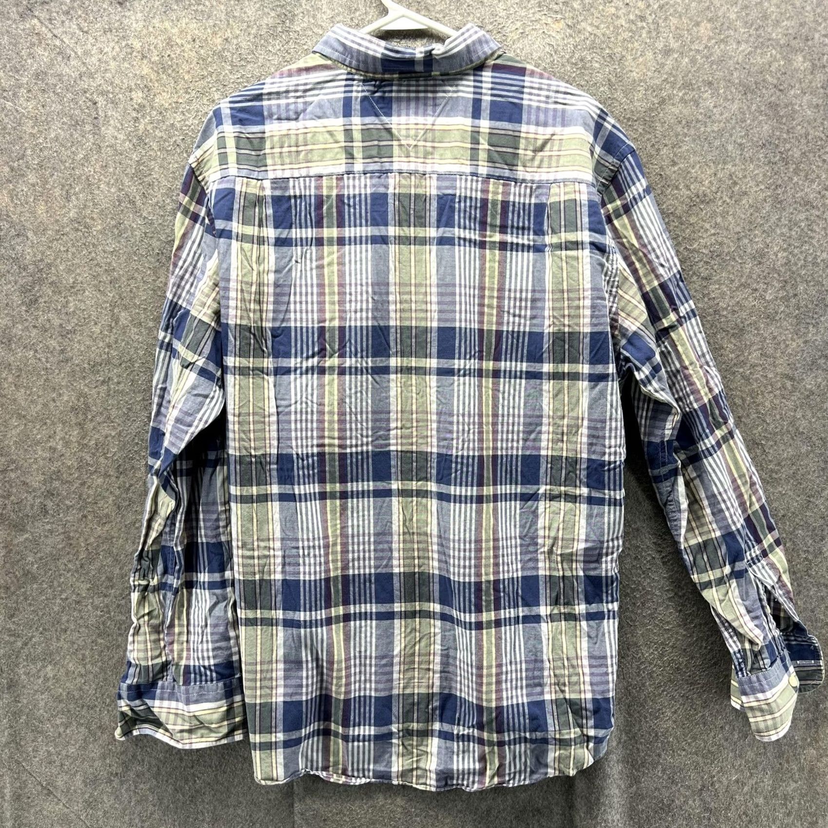 Tommy Hilfiger VINTAGE? No. Tommy Hilfiger Shirt Mens XL Blue Green Plaid Slim Fit Button Front Casual Shirt XL Blue Plaid Slim Fit Button-Front Casual Mens Size US XL / EU 56 / 4 - 2 Thumbnail