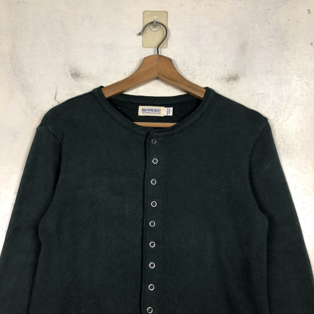 Beams Japan 📌Vintage Snap Button Cardigan Jacket Beams Boy Issey Miyake Size US M / EU 48-50 / 2 - 5 Thumbnail