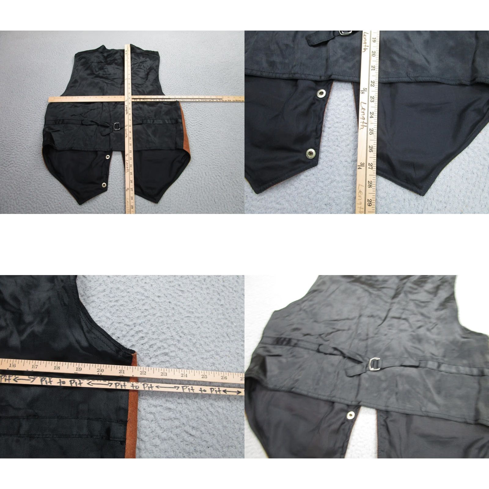Vintage VINTAGE Paragraff Leather Vest XL Brown Suede Adjustable Western Men's Size US XL / EU 56 / 4 - 8 Thumbnail