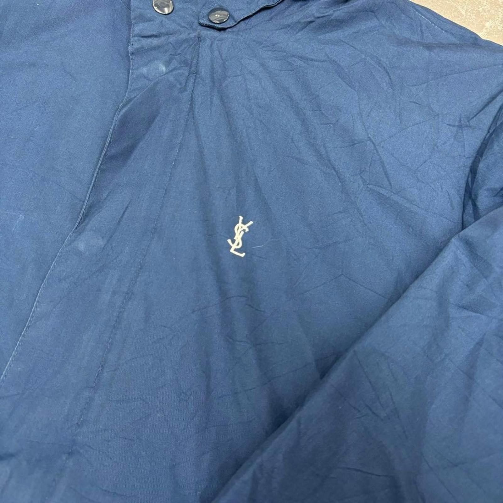 Yves Saint Laurent Yves Saint Laurent - Men's Navy Blue Windbreaker Jacket Size US XL / EU 56 / 4 - 3 Thumbnail