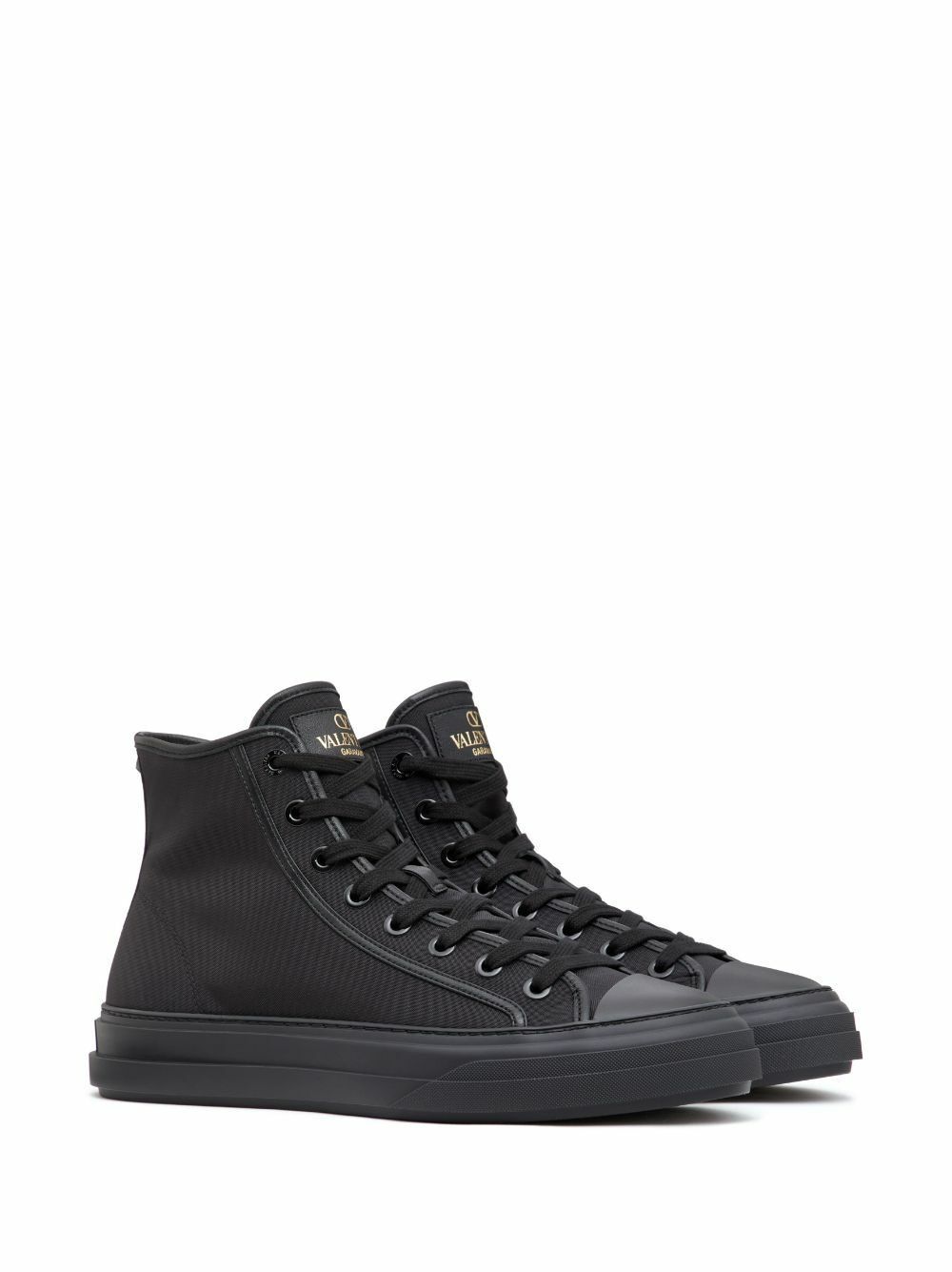 Valentino o1y0525 Hi-Top Sneakers in Black Size US 7 / EU 40 - 2 Thumbnail