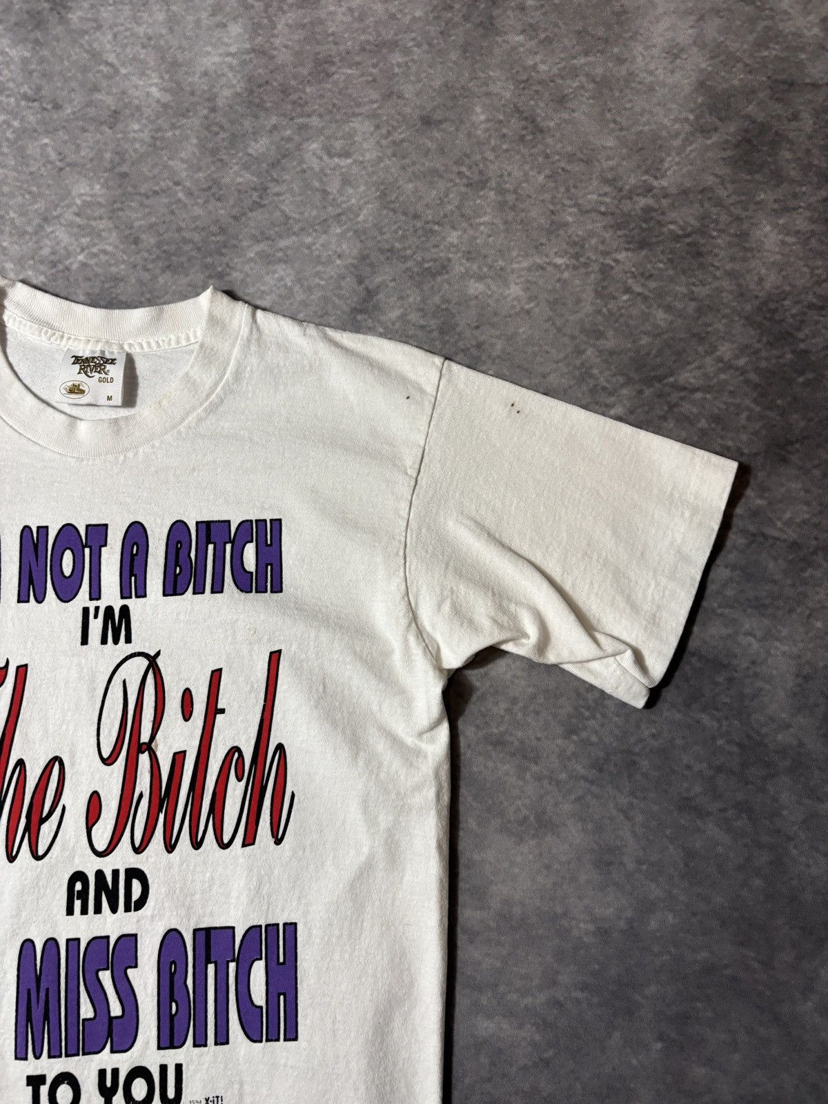 Vintage Y2K "Miss Bitch" Tee Misprint Ironic Joke Diva Vintage Brat Size US S / EU 44-46 / 1 - 10 Thumbnail