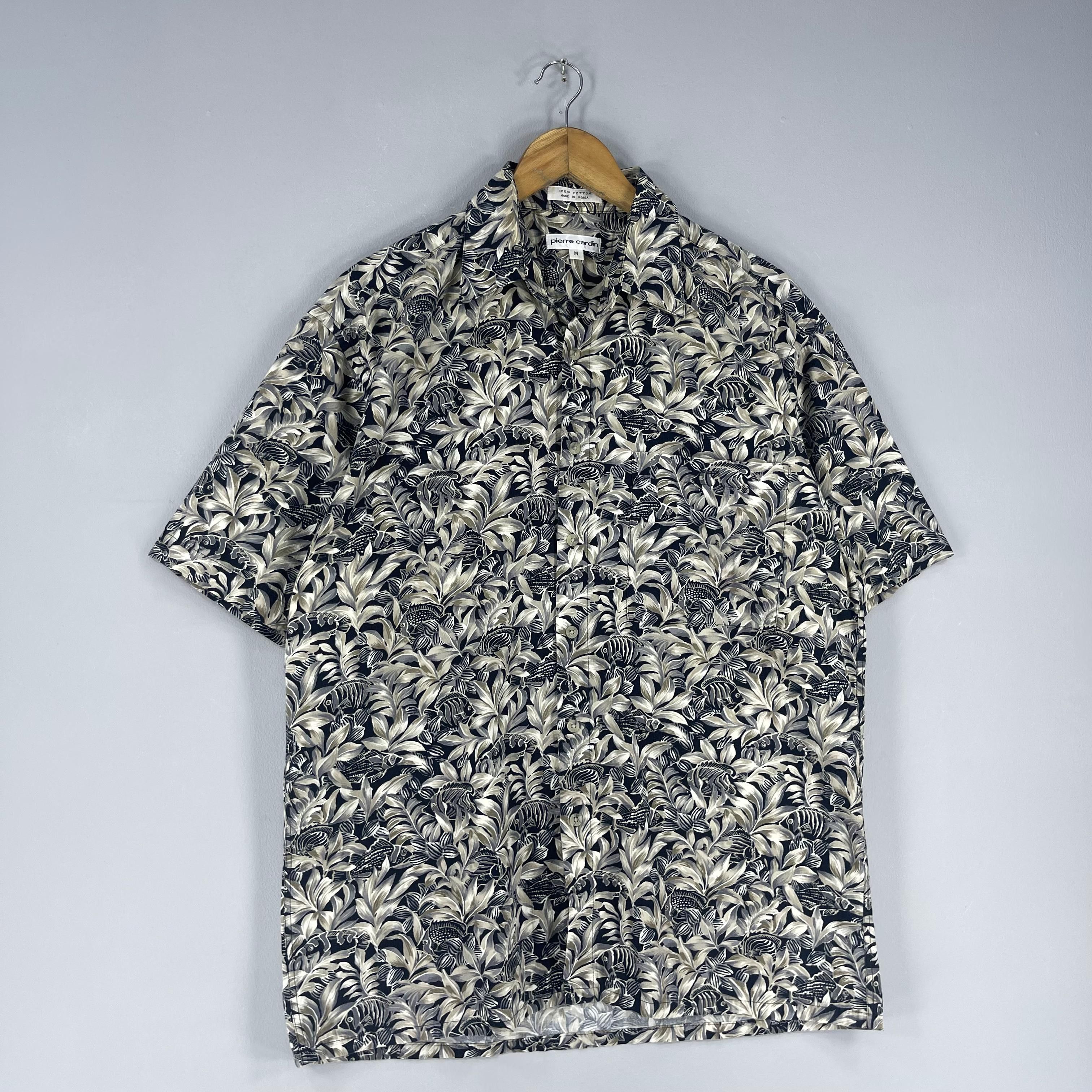 Vintage Vintage PIERRE CARDIN Hawaii Floral Motive Button Up Shirt Size US M / EU 48-50 / 2 - 4 Thumbnail