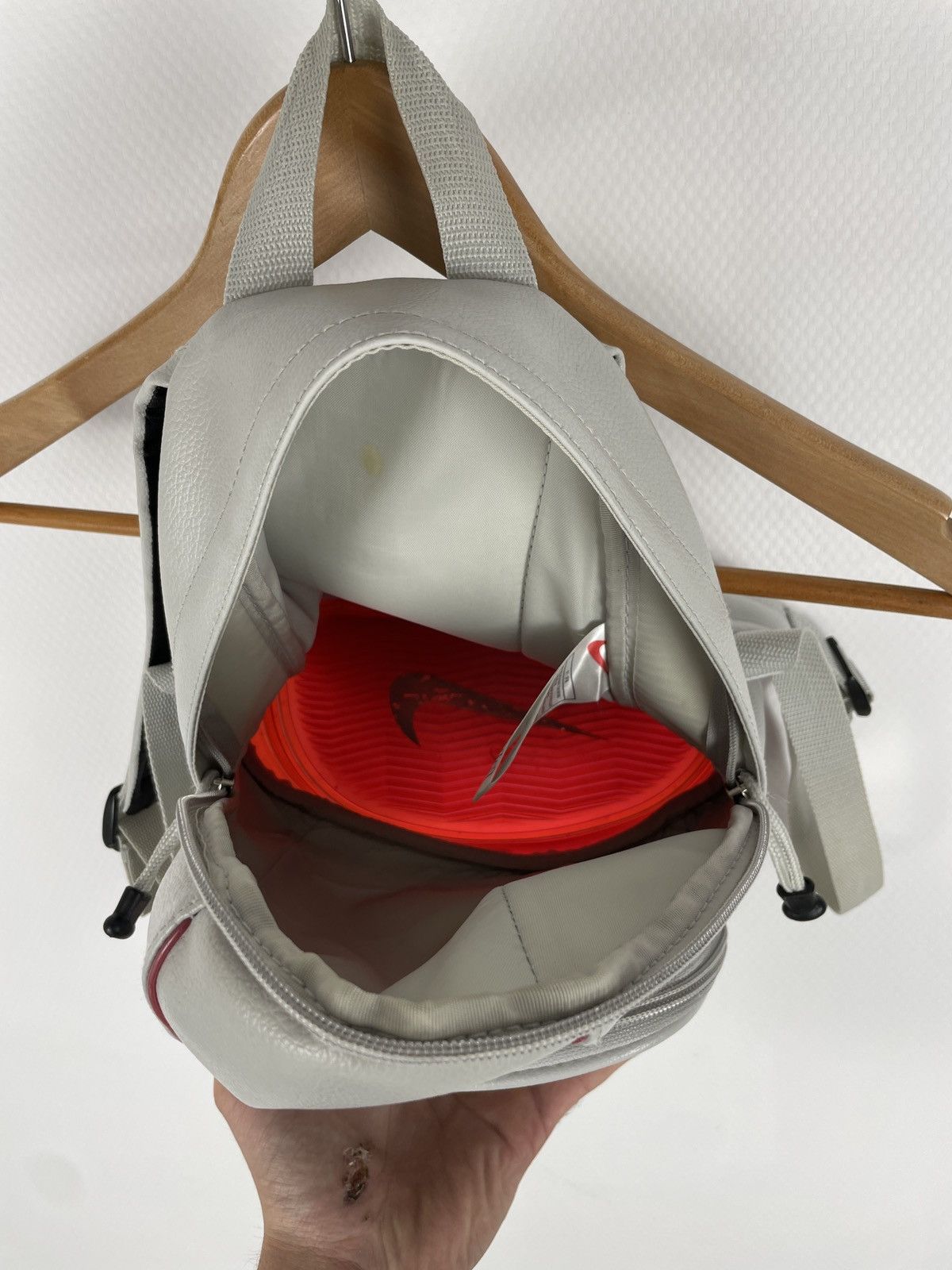 Nike Retro 90’s AIR Leather Bubble Double Big Swoosh Utility Backpack Mini Bag Size ONE SIZE - 20 Thumbnail