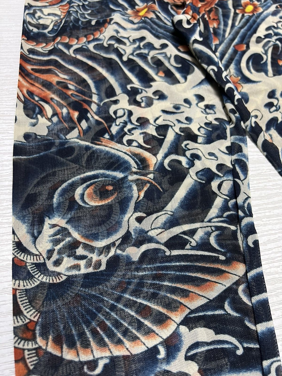 Jean Paul Gaultier Jean Paul Gaultier X Target Koi Fish Mesh Tattoo Leggings Size 23" - 6 Thumbnail