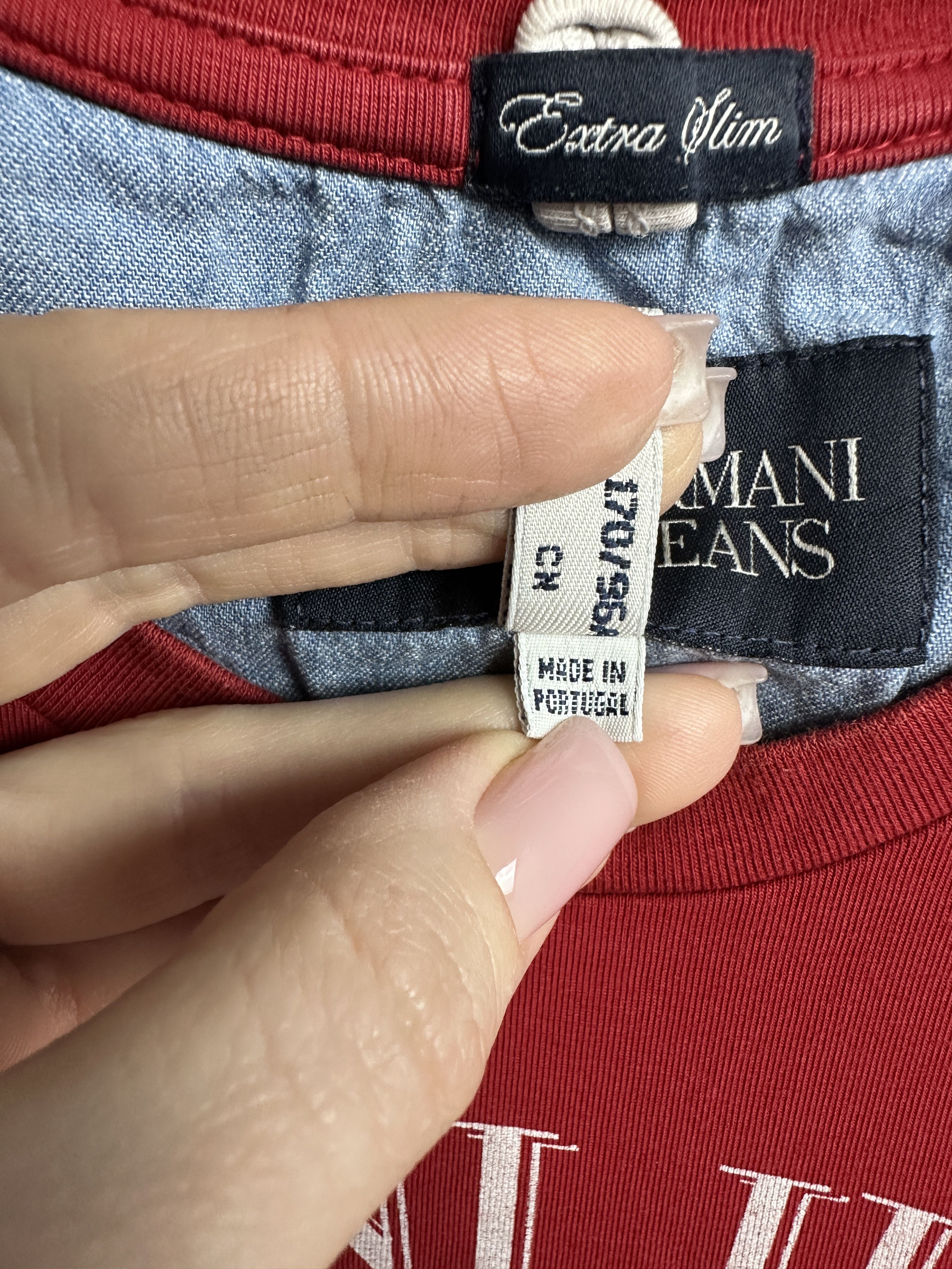 Armani Armani Jeans Mens Big Logo T-Shirt Size US M / EU 48-50 / 2 - 5 Thumbnail
