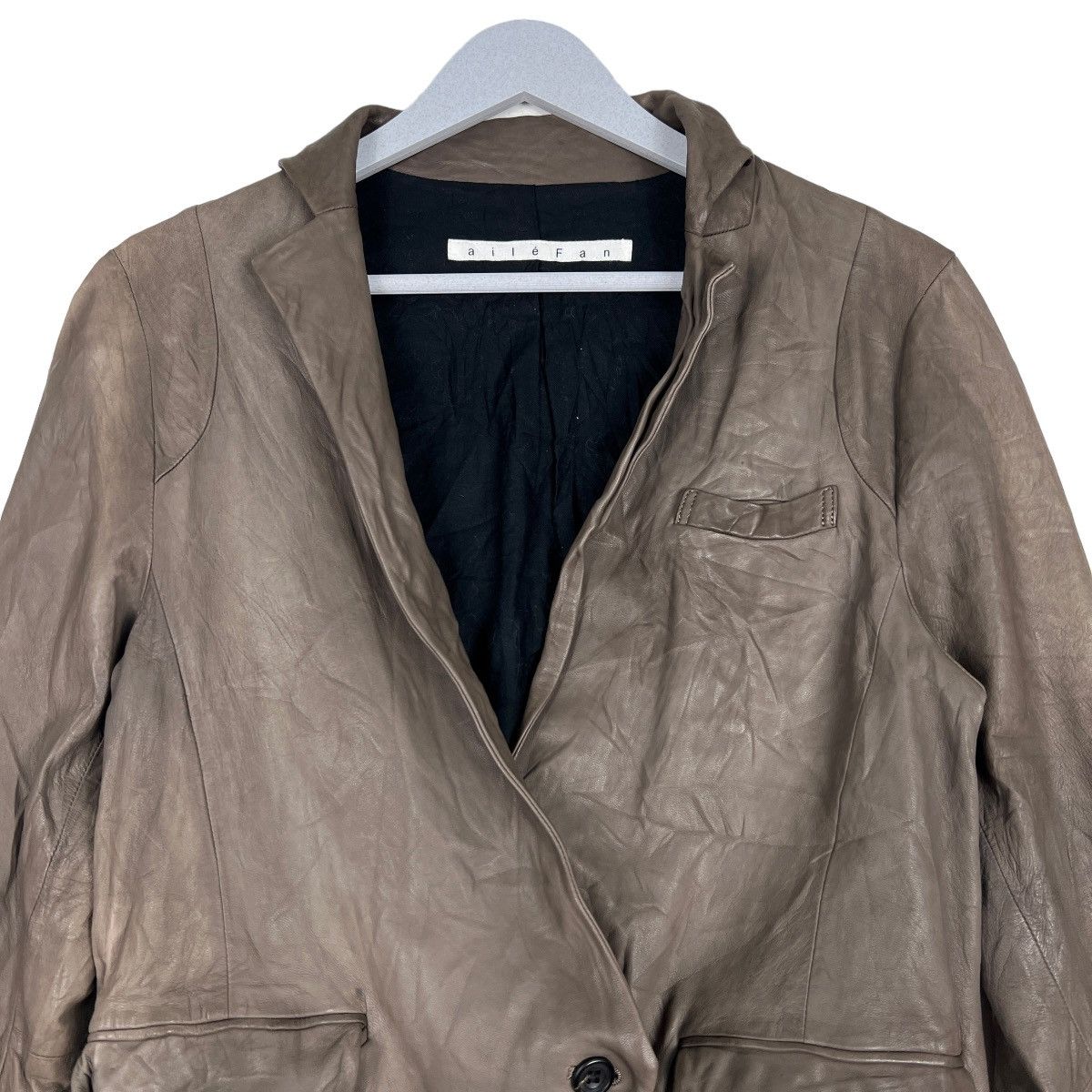 If Six Was Nine 🔥 AILEFAN ASYMMETRIC LEATHER JACKET Size US S / EU 44-46 / 1 - 3 Thumbnail