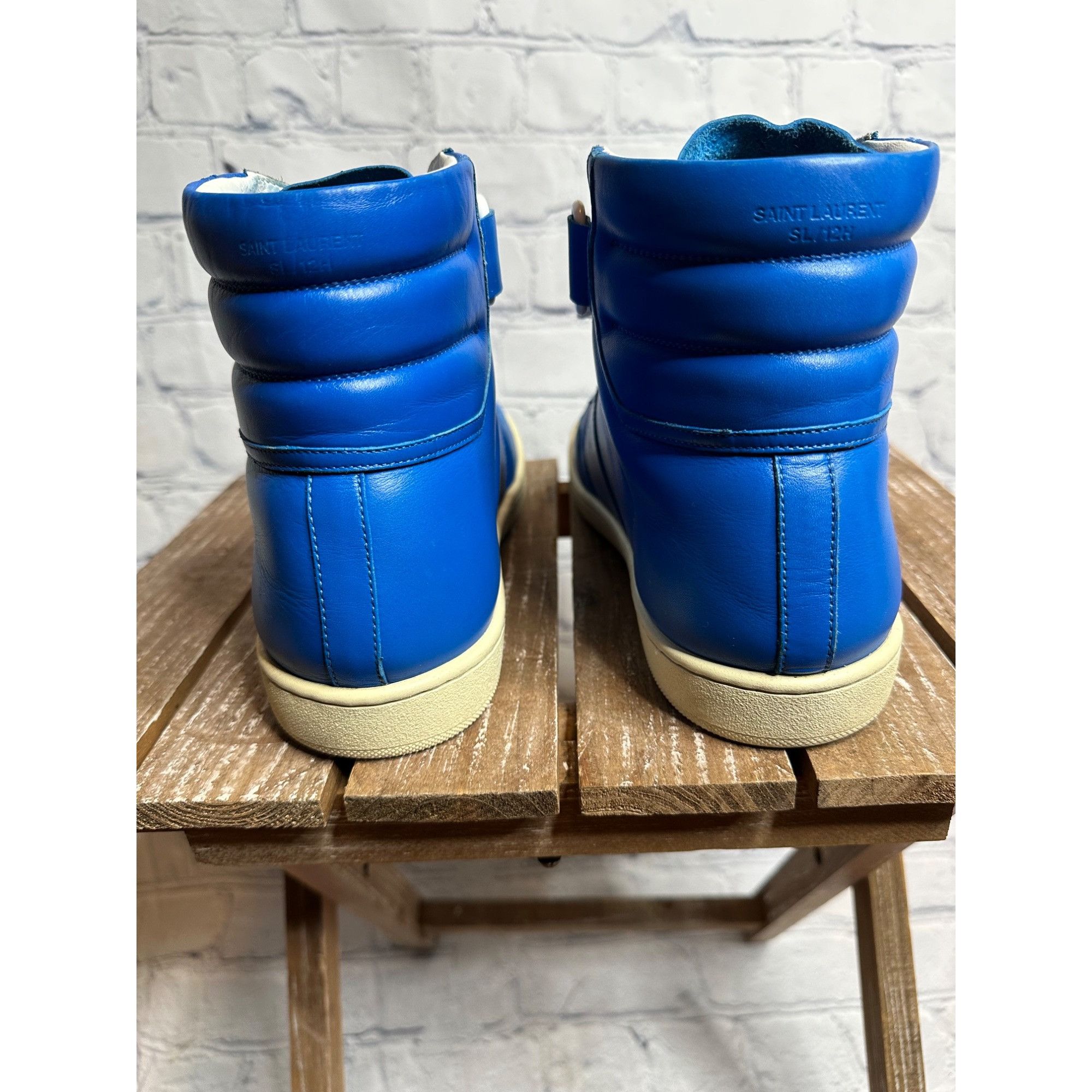 Saint Laurent Paris Saint Laurent Paris Leather SL/ 12H Sneakers Size US 8.5 / EU 41-42 - 4 Thumbnail