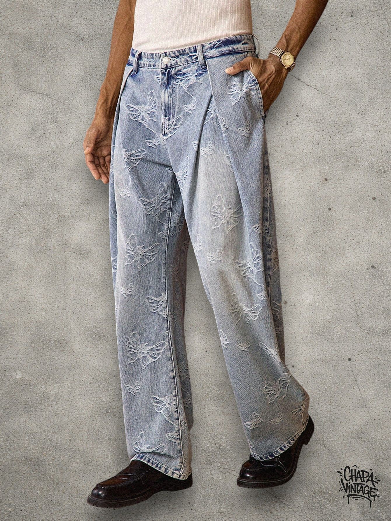 Vintage Washed vintage jeans Size US 32 / EU 48 - 2 Thumbnail