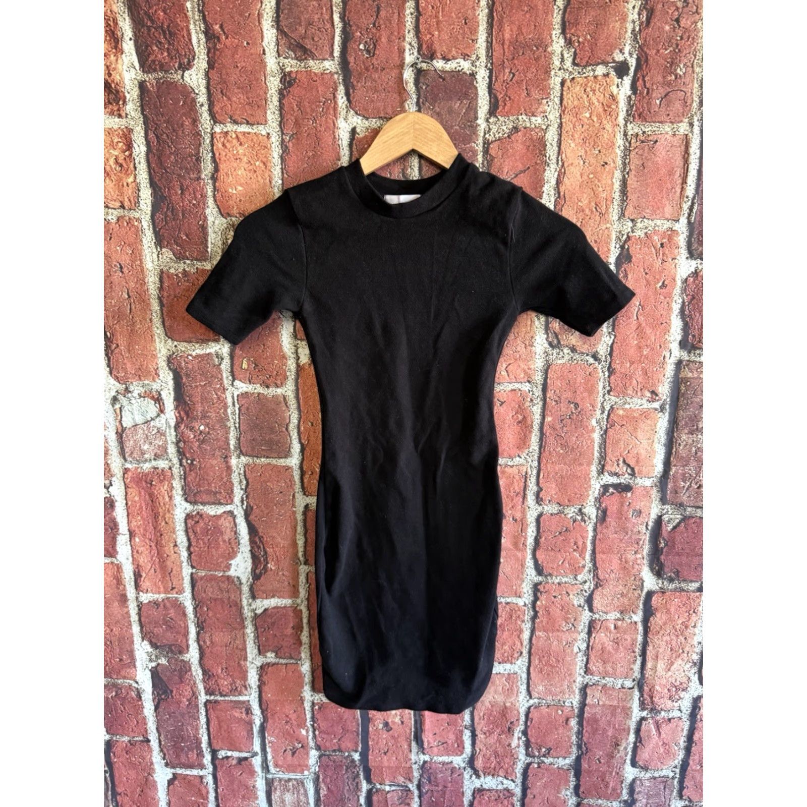 Oak + Fort VINTAGE Oak + Fort Womens Black Short Sleeve Shirt Dress Short XS Size XS / US 0-2 / IT 36-38 - 2 Thumbnail