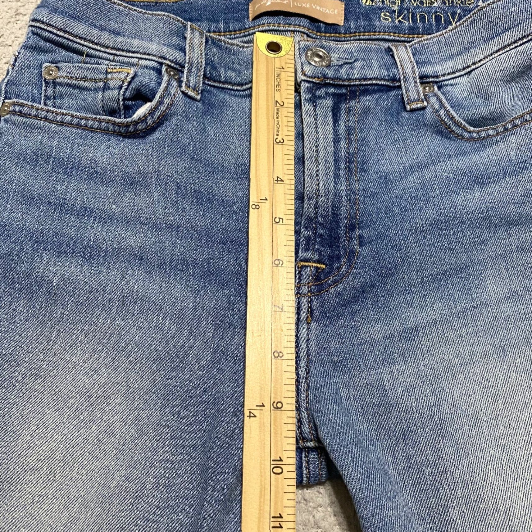 7 For All Mankind 7 For All Mankind Jeans Womens Skinny High Rise Blue Denim 27 Medium Stretch 5-Pocket Style Womens Bay? 27 Size 26" / US 2 / IT 38 - 7 Thumbnail
