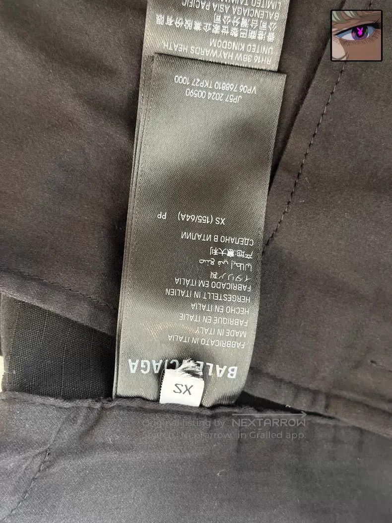 Balenciaga Balenciaga size XS Bell-bottom work pants, black Size US 27 - 4 Thumbnail