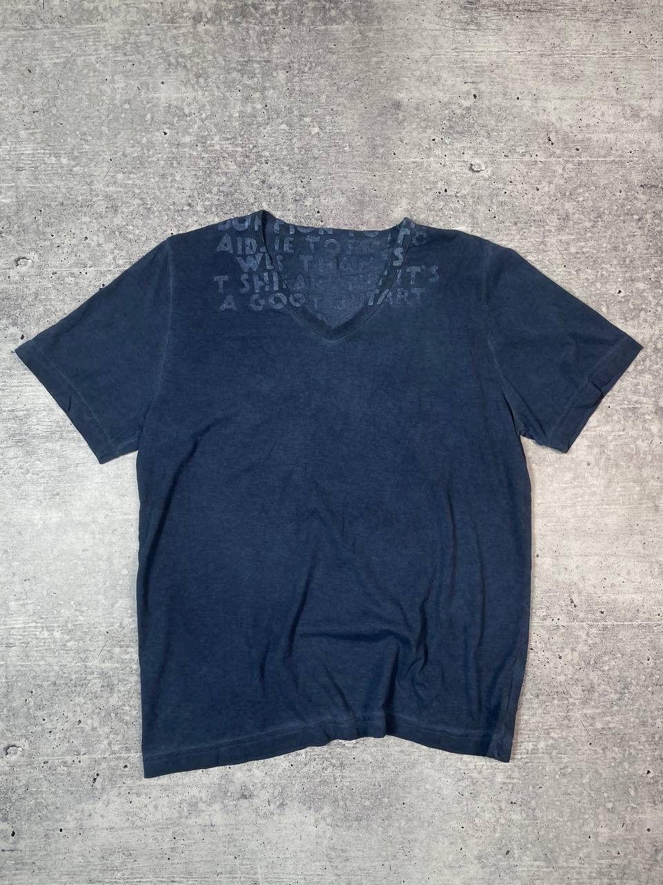 Maison Margiela New Maison Margiela V Neck Washed Tee T-Shirt Y2K Size US M / EU 48-50 / 2 - 1 Thumbnail