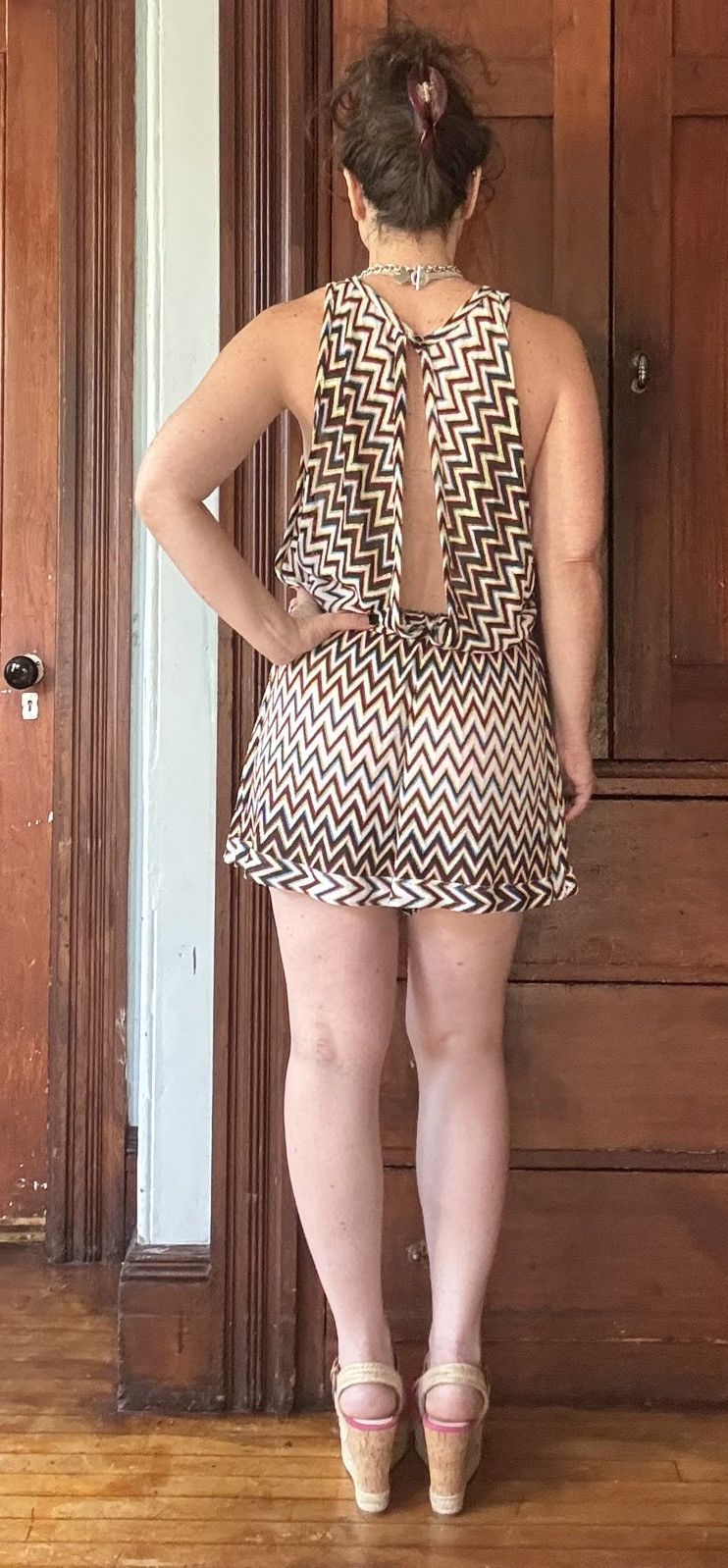 Missoni Missoni Mare Rainbow & Black Zigzag Romper, Size 42 Size 28" / US 6 / IT 42 - 6 Thumbnail