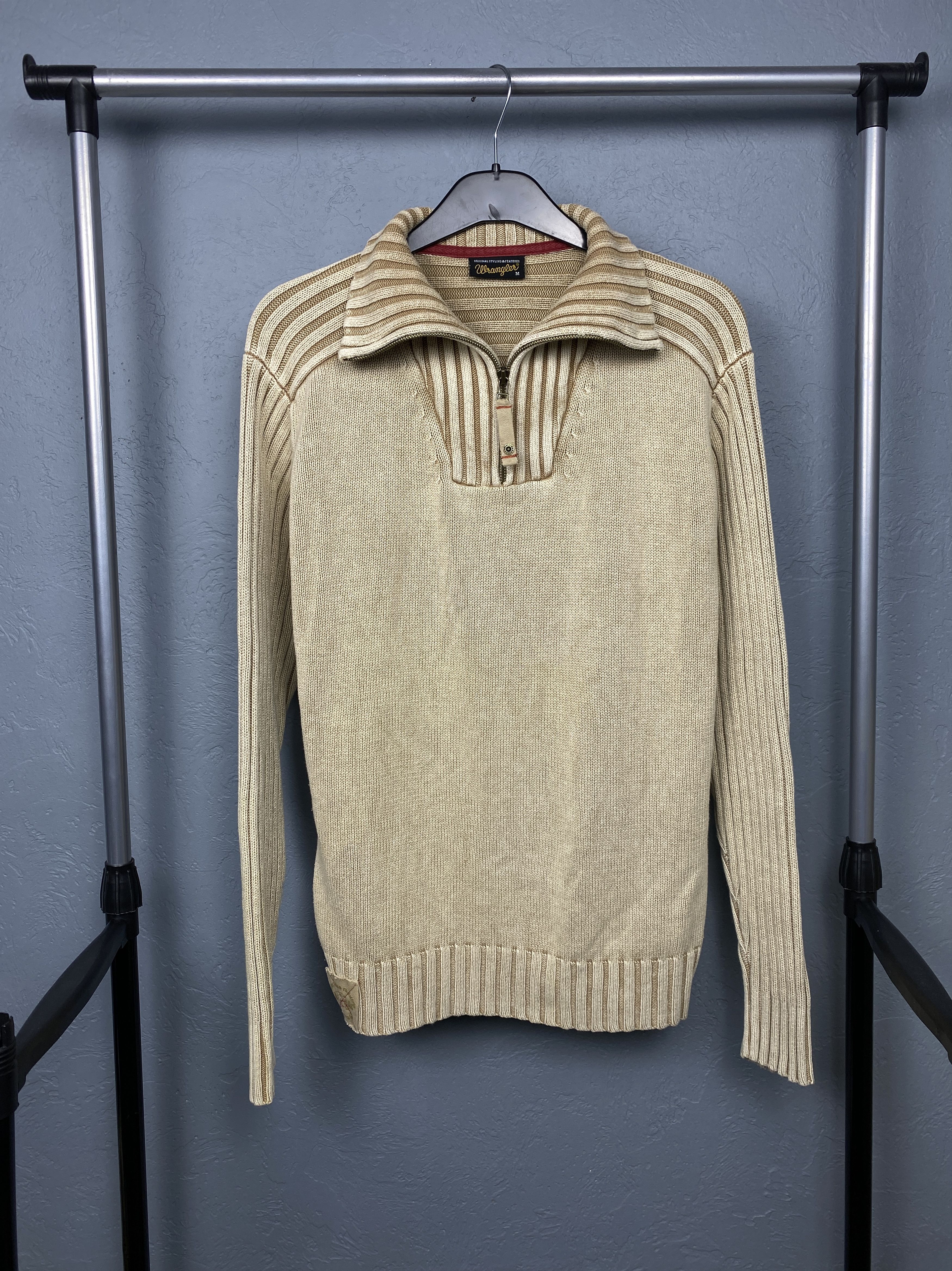 Wrangler Wrangler Vintage Mens Quarter 1\4 Zip Sweater Size US M / EU 48-50 / 2 - 1 Thumbnail