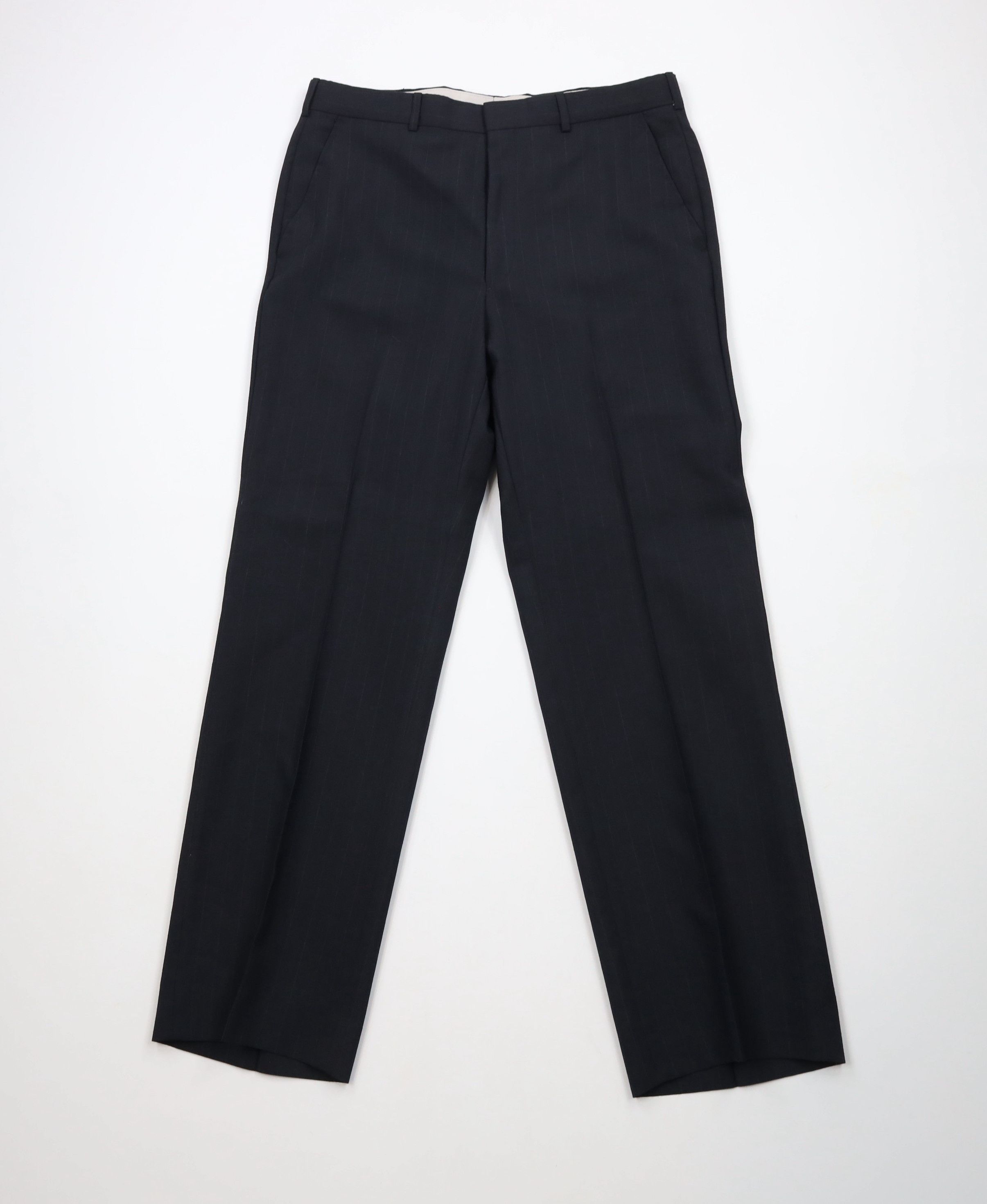 Vintage 90s Streetwear Pinstriped Wide Leg Chino Pants