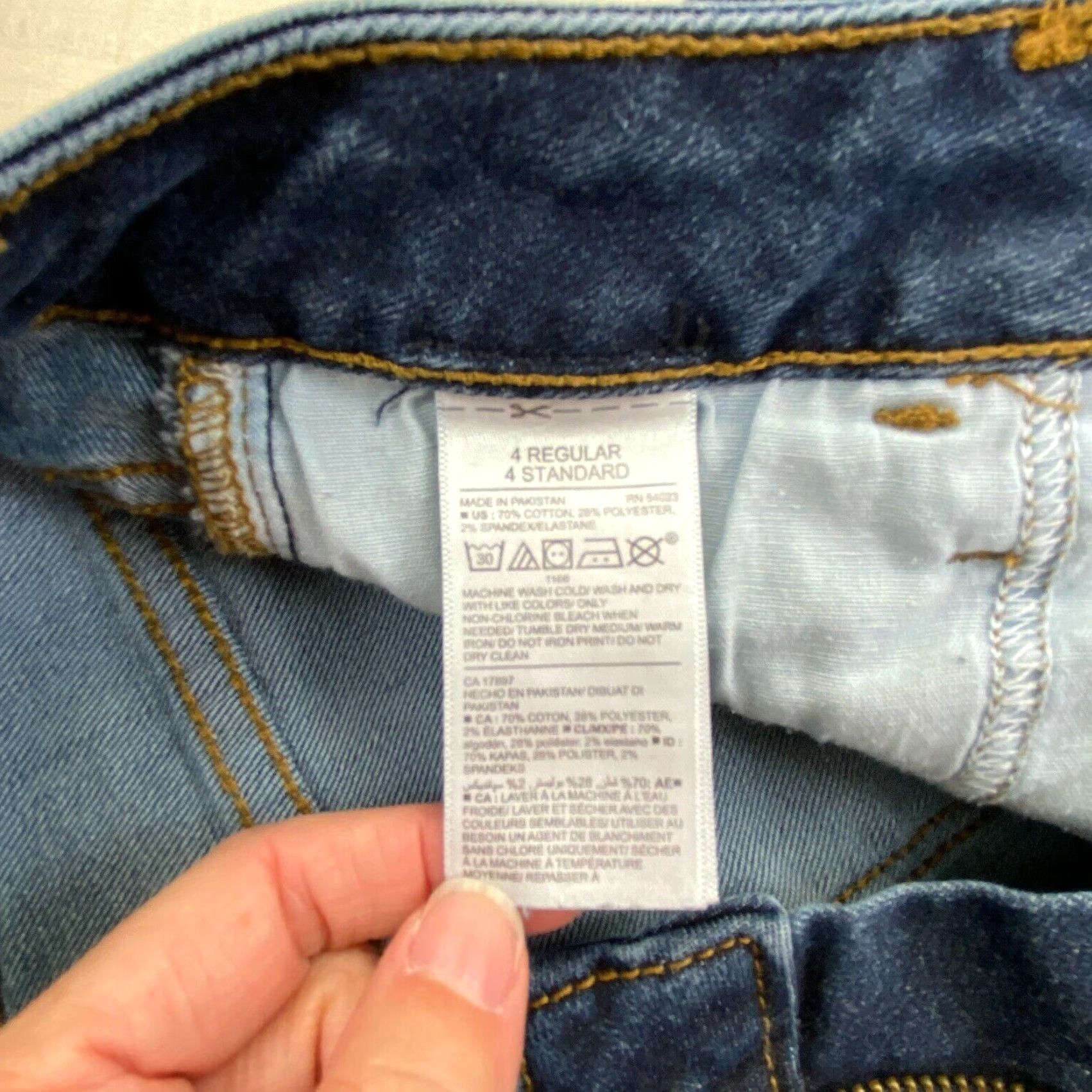 Old Navy Old Navy Women's Rockstar Skinny Jeans, Medium Wash Blue, Size 4, Regular Fit Size 27" / US 4 / IT 40 - 5 Thumbnail