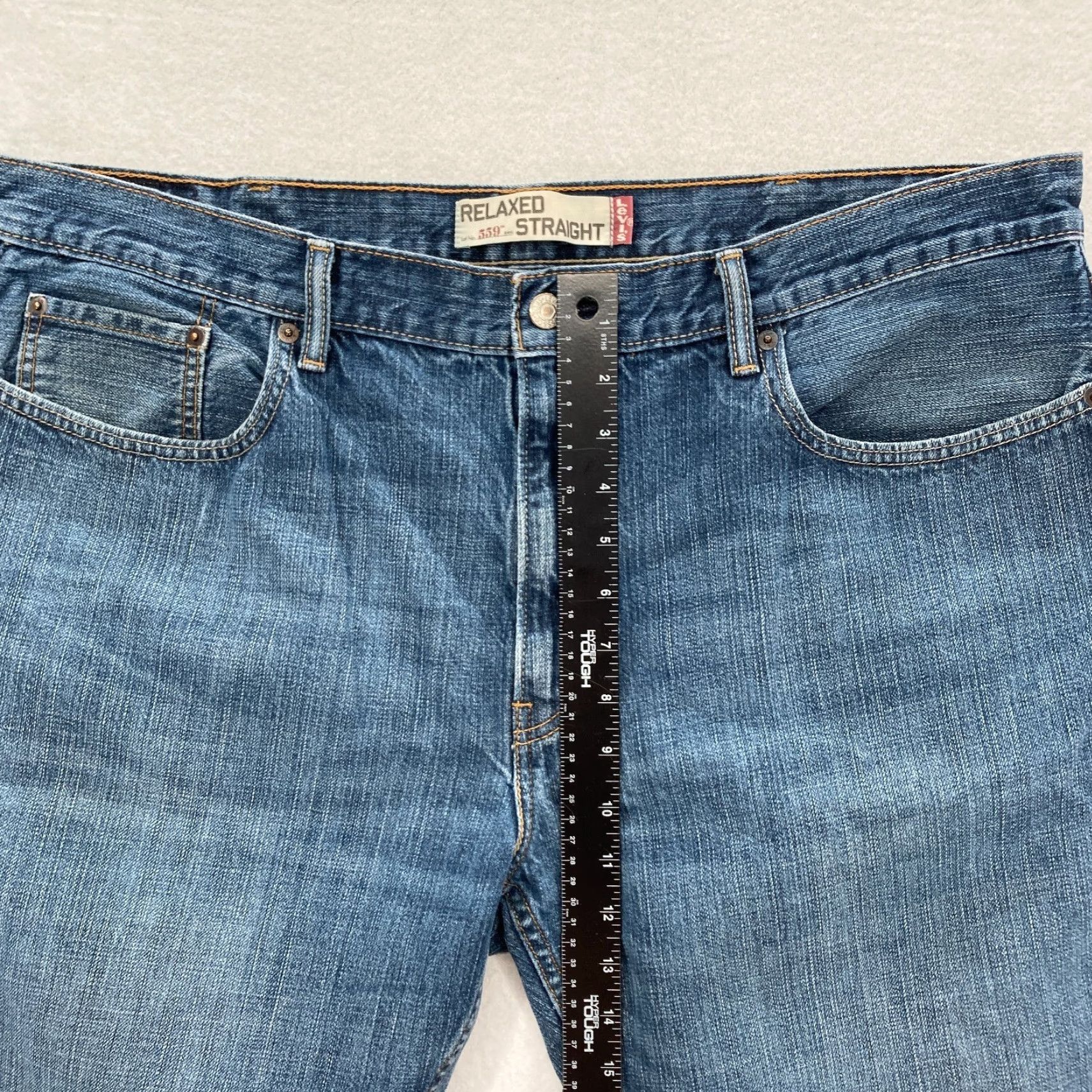 Levi's Levi's 559 Mens Jeans Straight Leg Relaxed Denim 40x32 Medium Wash Blue 559 Model Regular Inseam 32 Mens Size US 40 / EU 56 - 7 Thumbnail