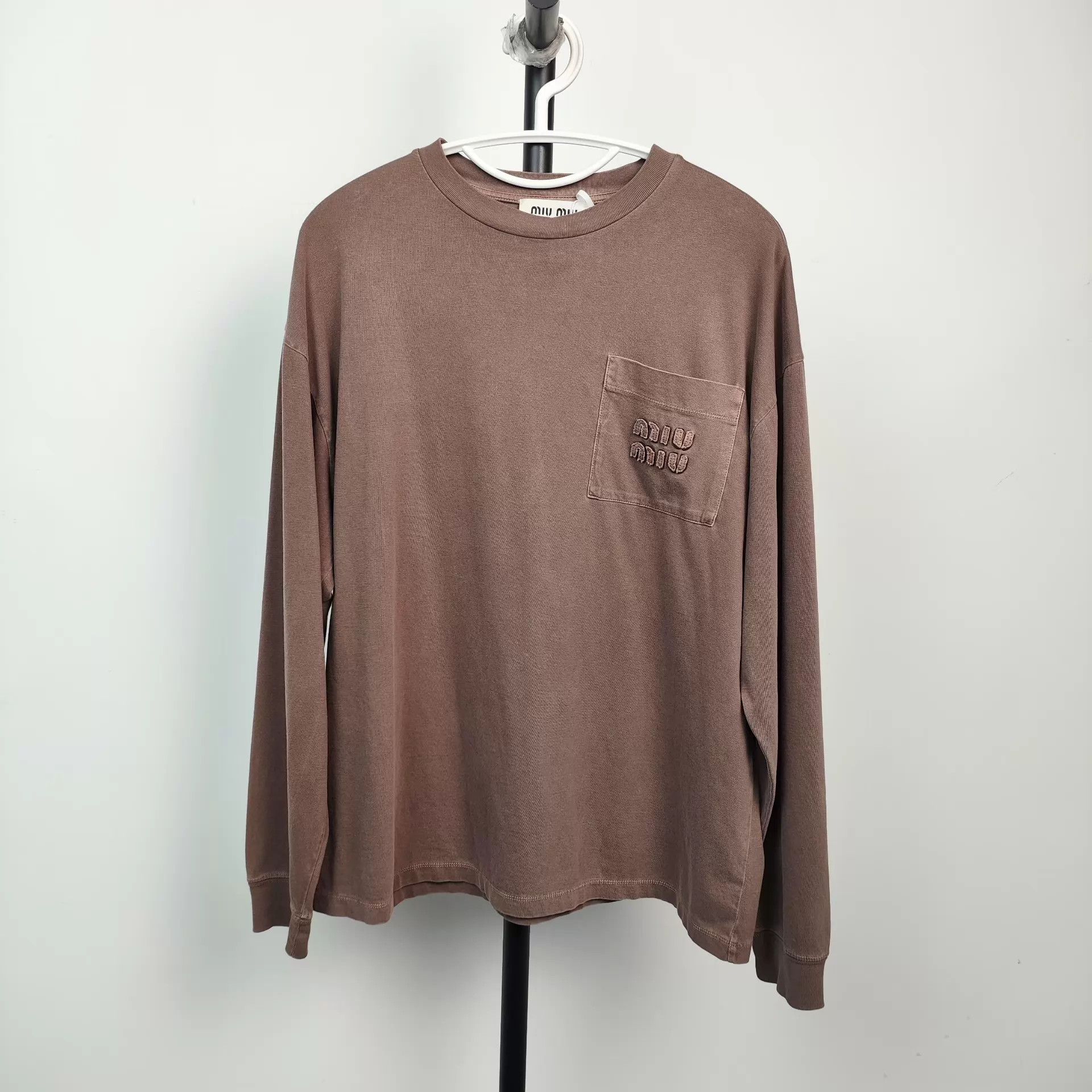 Miu Miu MIU MIU Brown Long Sleeve Top XS Size US XS / EU 42 / 0 - 1 Thumbnail