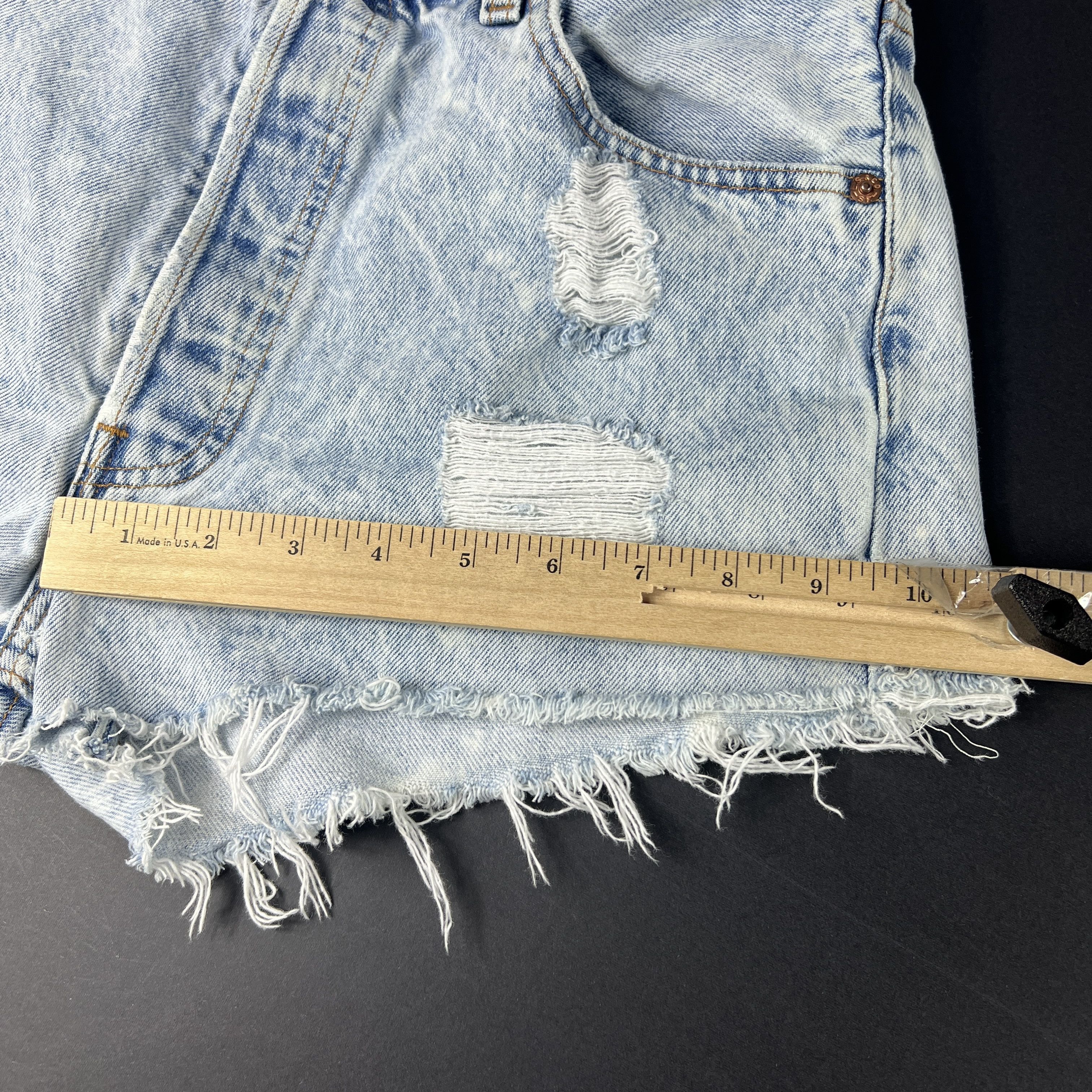 Levi's × Vintage VTG Levi's Jean Shorts 501 Straight Distressed Denim Jorts Size US 32 / EU 48 - 18 Thumbnail