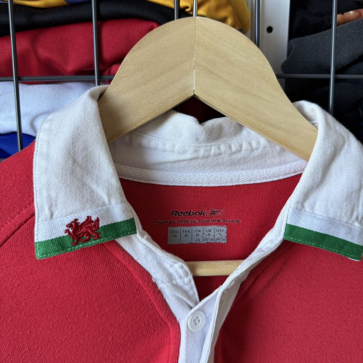 Reebok Vintage 99s Reebok WRU Wales Rugby Jersey Polo Shirt Size US M / EU 48-50 / 2 - 4 Thumbnail
