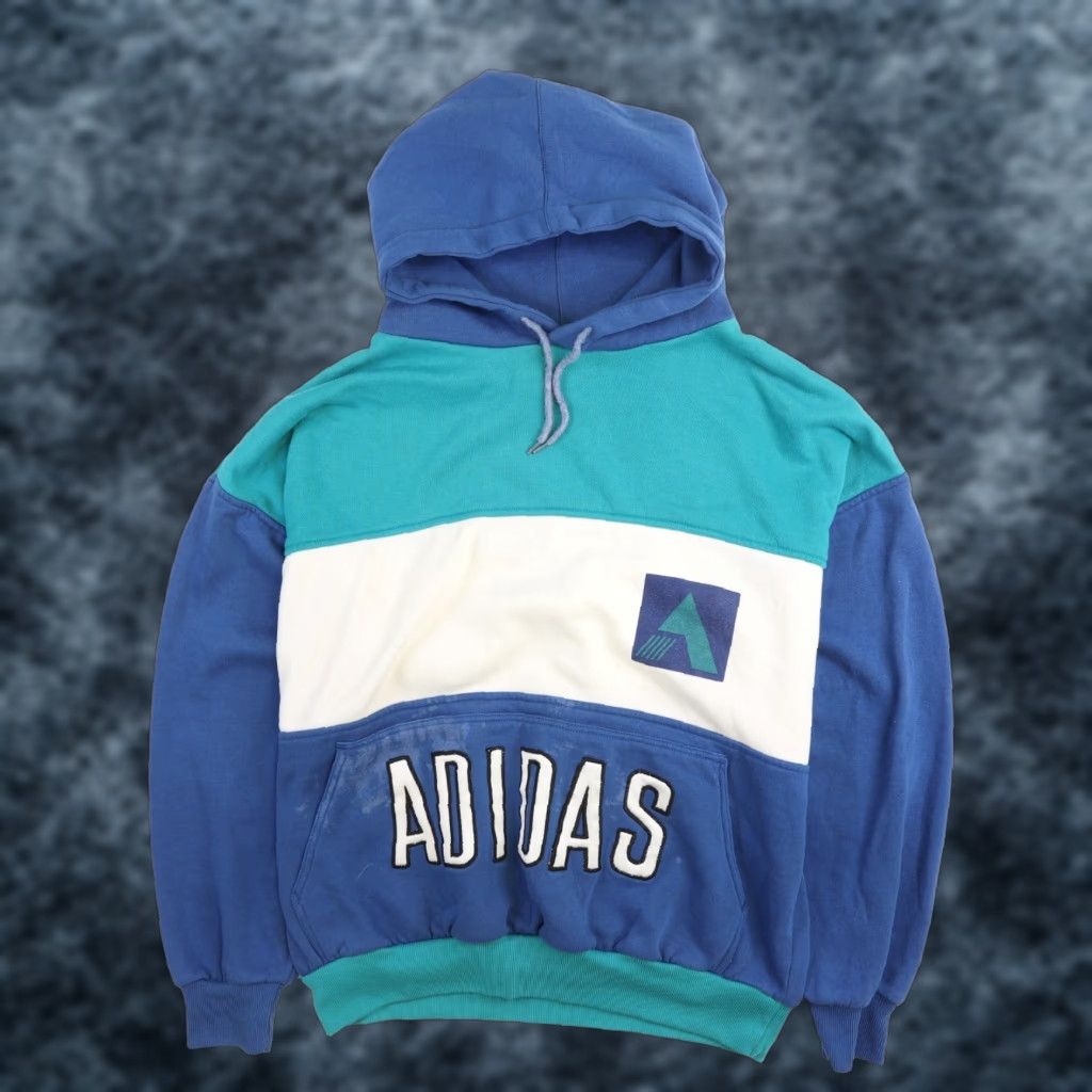 Kapuzenpullover 90er Pulli Vintage Adidas Trefoil Sweatshirt
