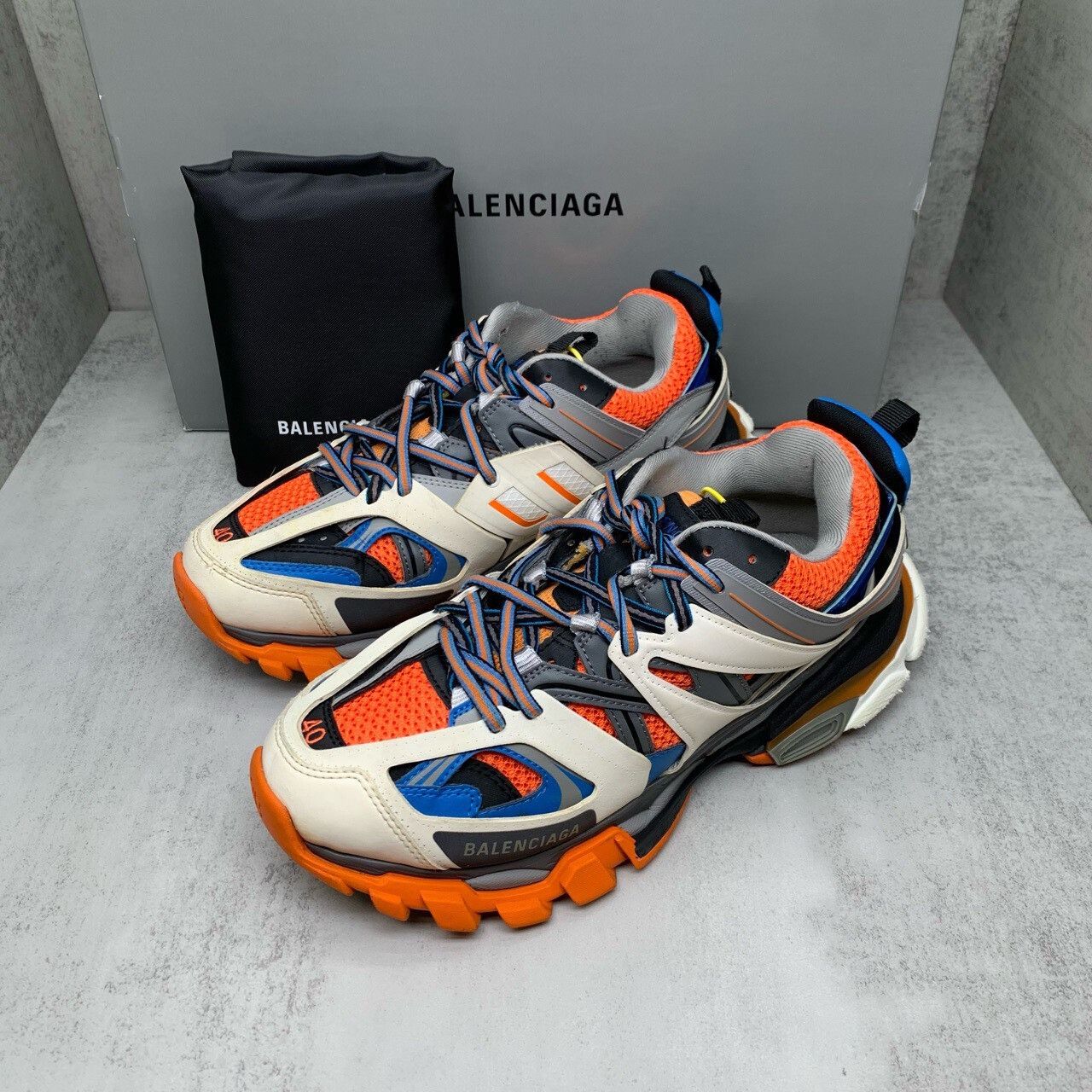 Balenciaga Balenciaga Track Sneakers Orange Size 40 Size US 7 / EU 40 - 1 Thumbnail