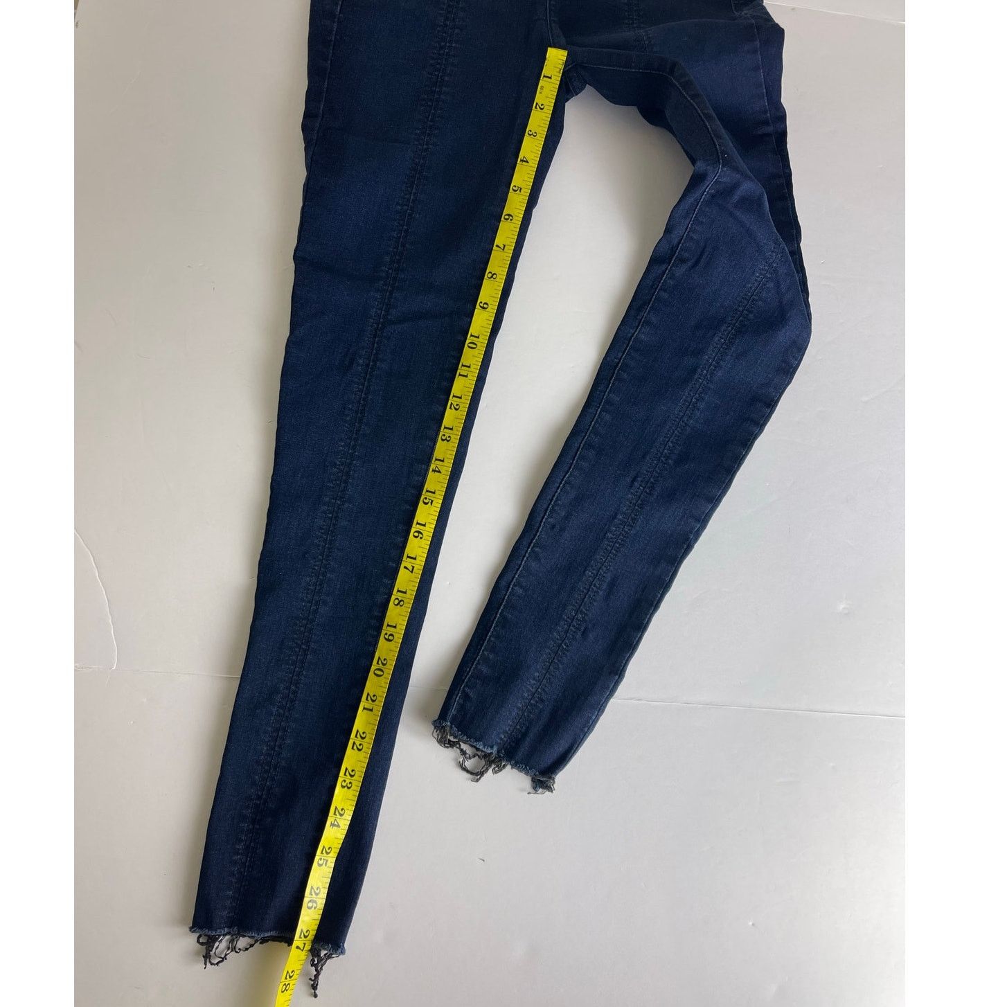 Free People Free People Feel Alright Skinny Jeans Blue - W27 Size 27" / US 4 / IT 40 - 3 Thumbnail