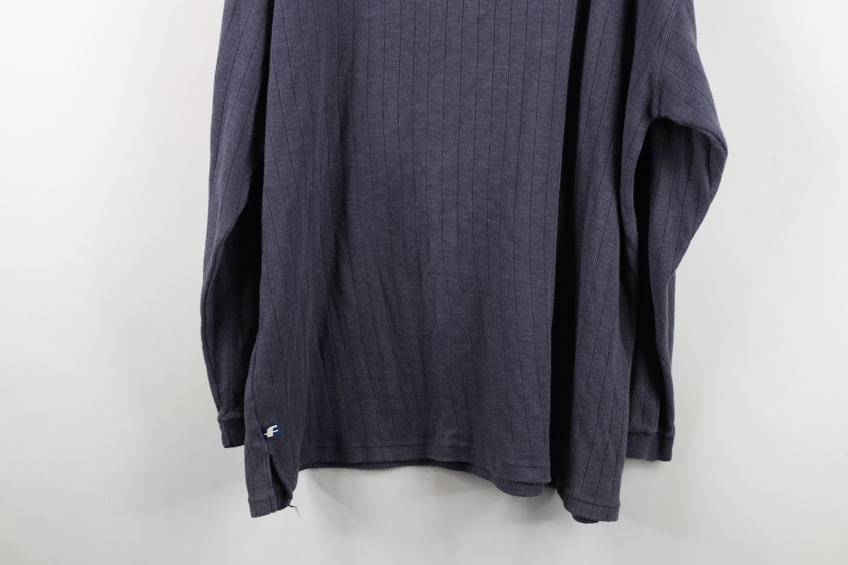 Vintage Vintage 90s Streetwear Knit Long Sleeve Henley T-Shirt Size US L / EU 52-54 / 3 - 14 Thumbnail