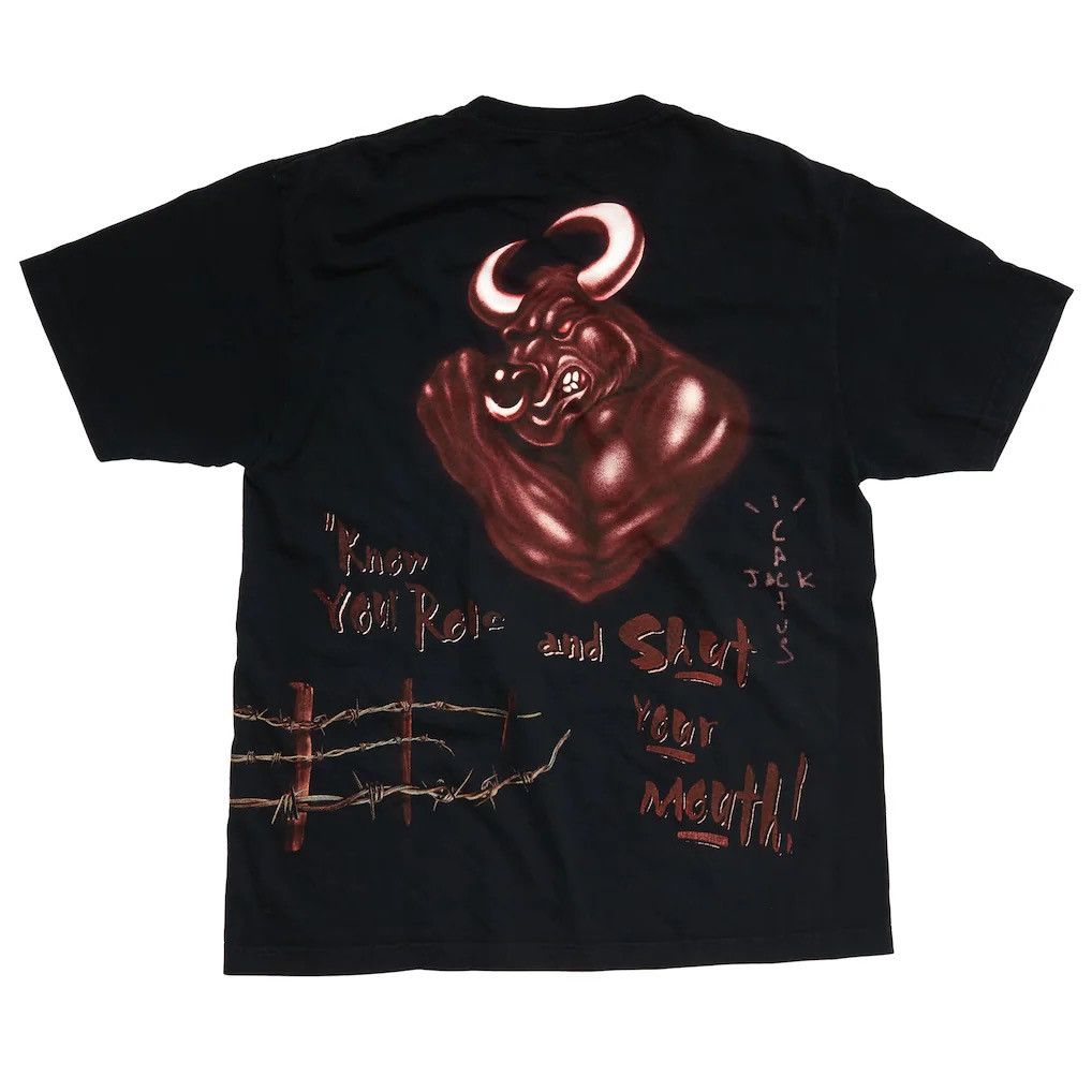 Travis Scott × WWE Cactus Jack & WWE - Know Your Role T- Shirt (The Rock) Size US L / EU 52-54 / 3 - 3 Thumbnail
