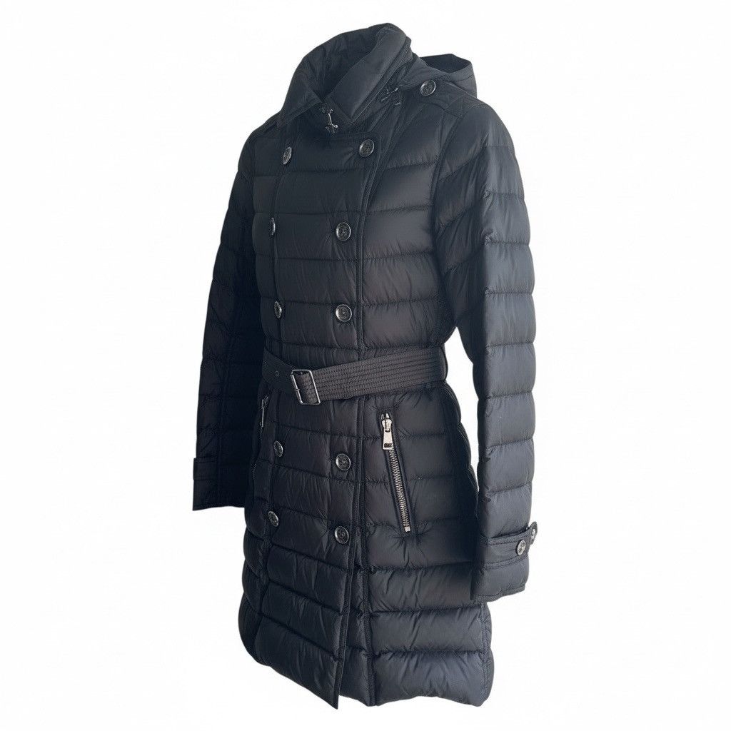 Burberry BURBERRY Brit Women's Black Belted Down Puffer Jacket Sz.S Size S / US 4 / IT 40 - 4 Thumbnail