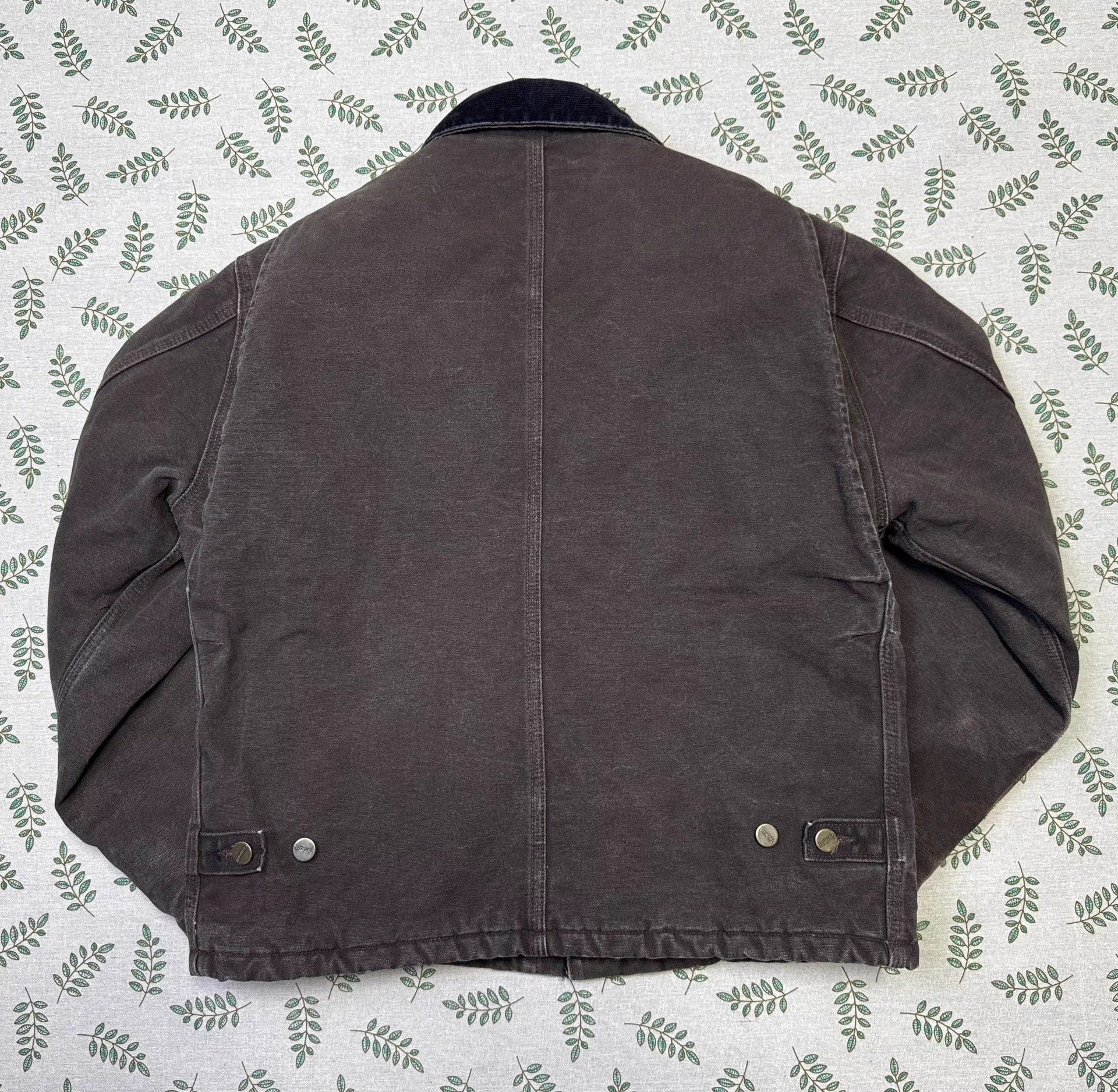 Carhartt Carhartt J22 DKB Brown M Washed Duck Canvas Jacket Size US M / EU 48-50 / 2 - 5 Thumbnail