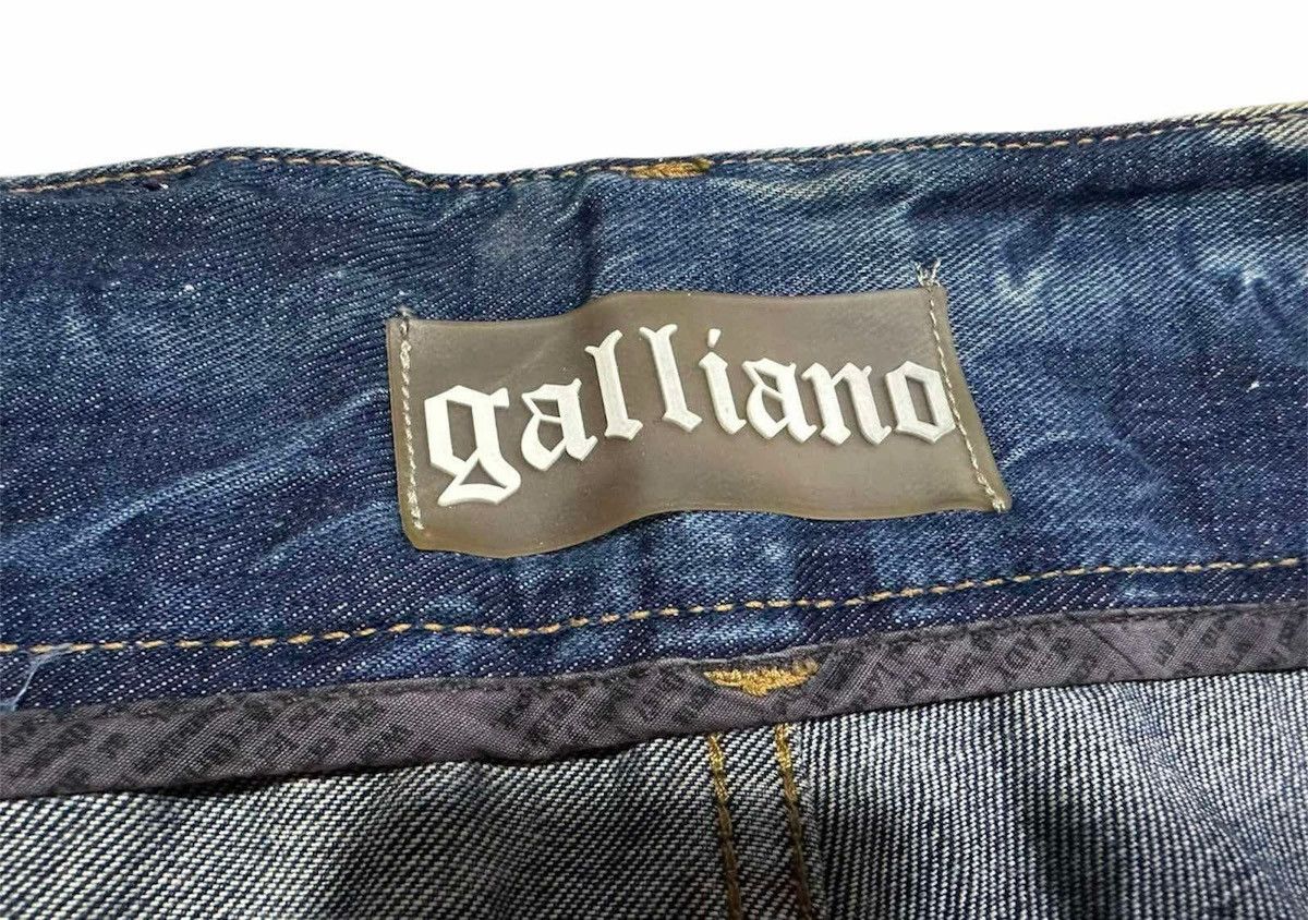 Designer × John Galliano 🔥Y2K Archived Galliano Gimmick Pocket Distressed Denim Size US 34 / EU 50 - 18 Thumbnail