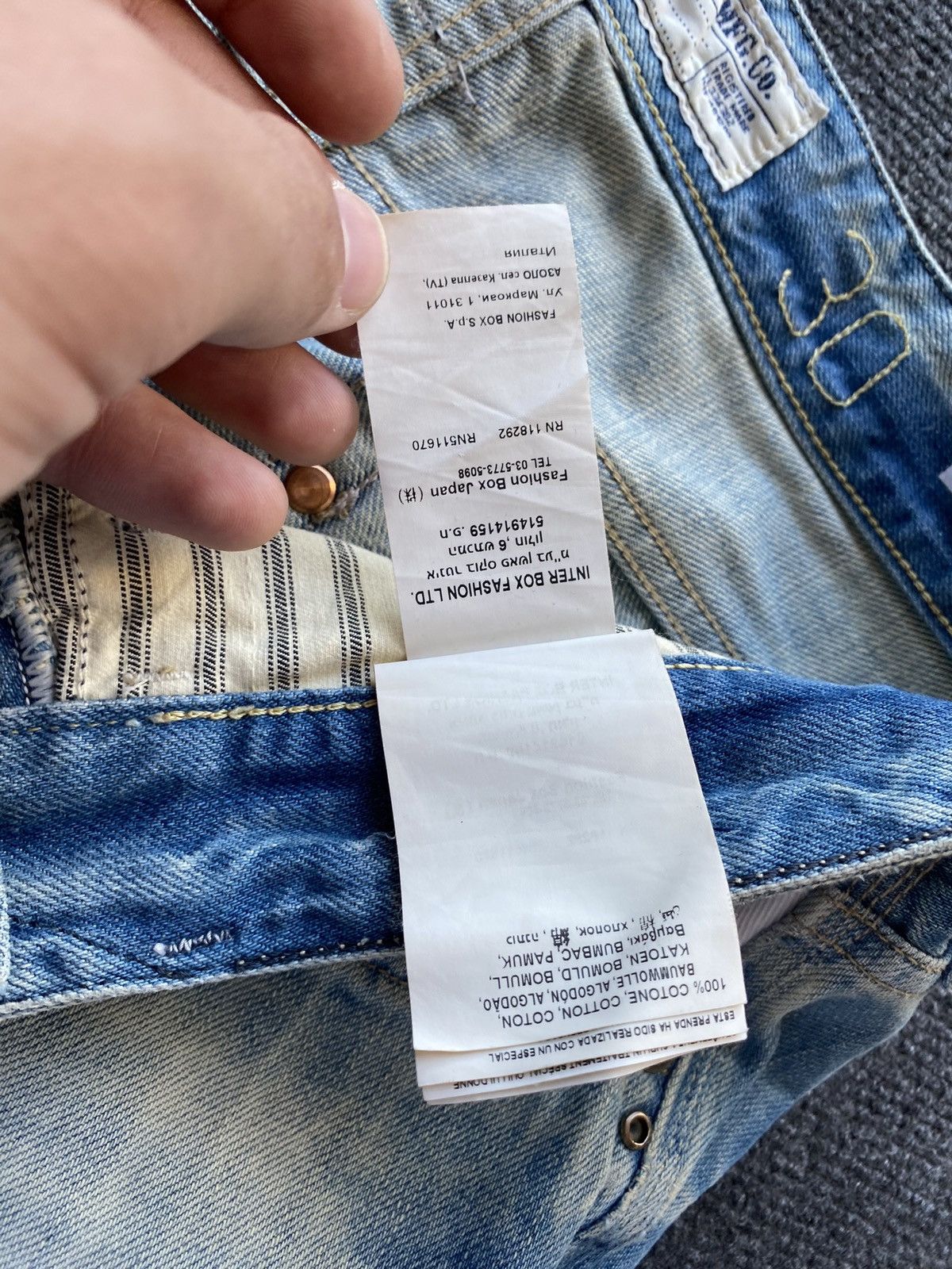 Replay 🔥Opium Punk Replay blue jeans 30 newbill washed faded Size US 30 / EU 46 - 16 Thumbnail