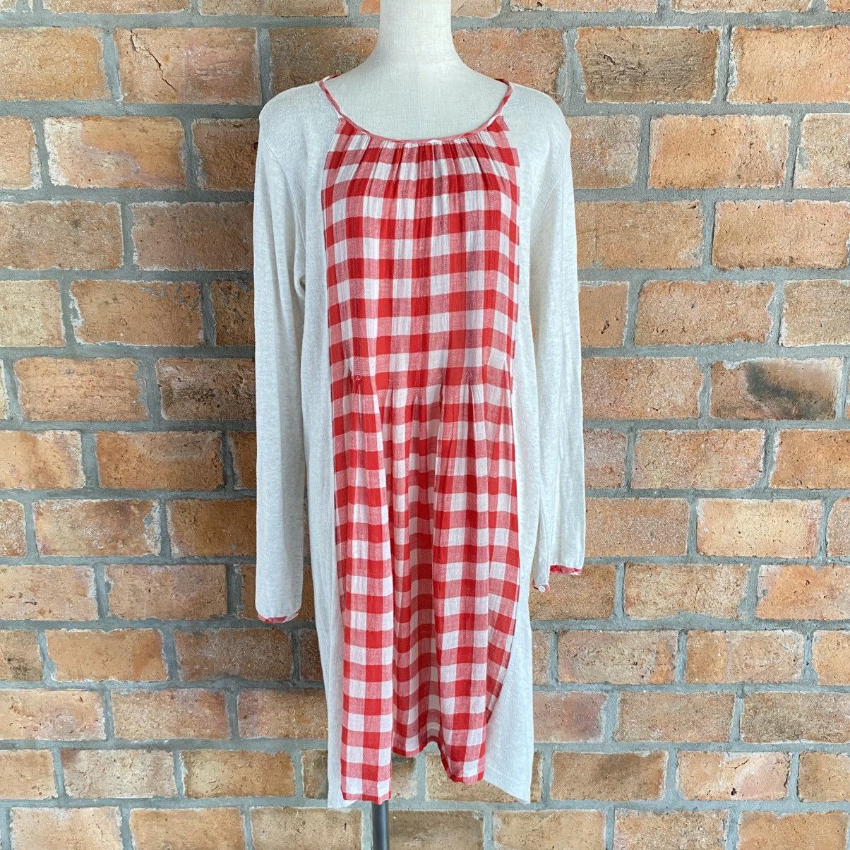45rpm Red Gingham Panel Long-Sleeve Dress Size XS / US 0-2 / IT 36-38 - 13 Thumbnail