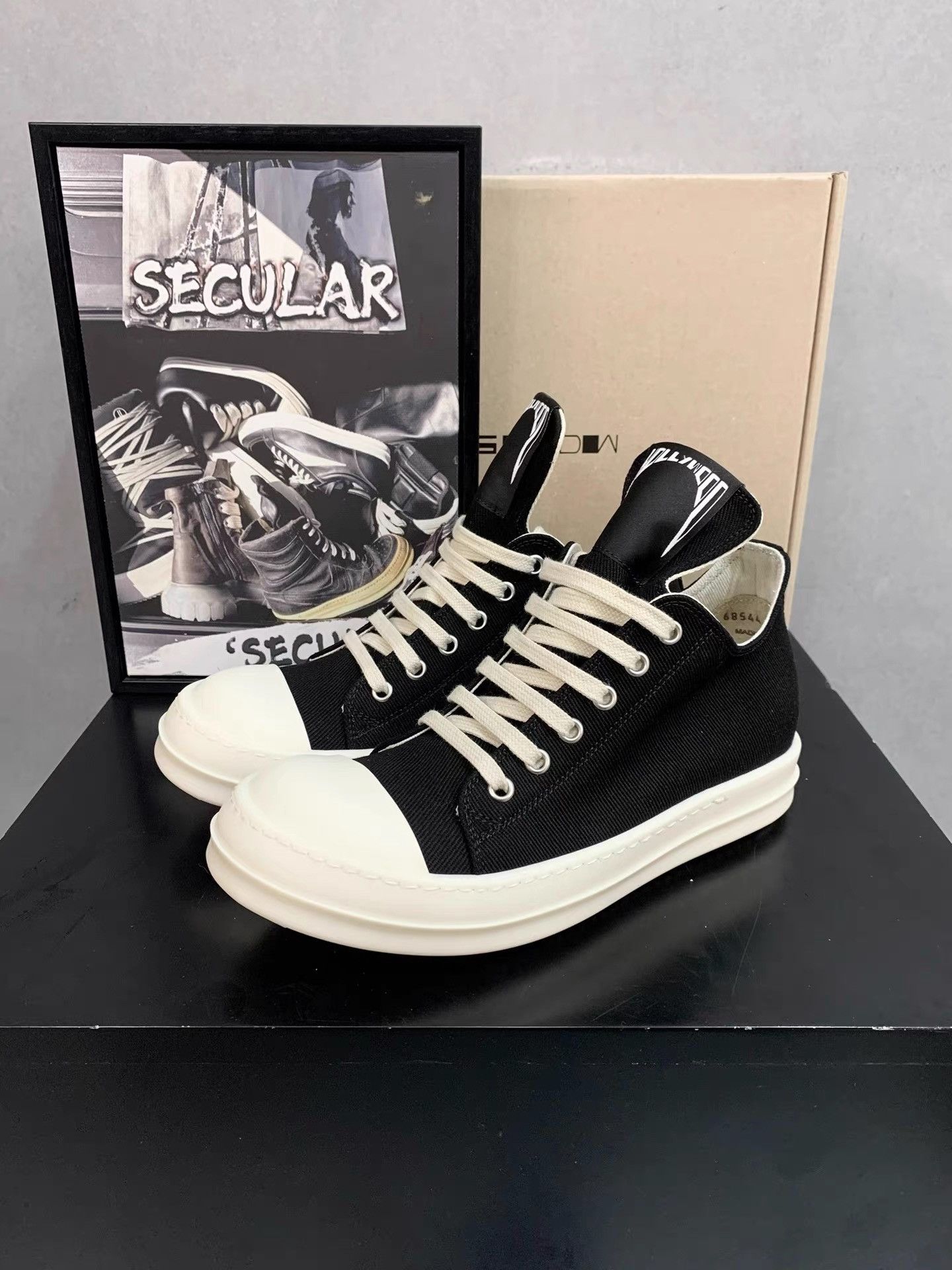 Rick Owens Rick Owens 25SS Drkshdw Long Tongue Low Top Shoes K34 Size US 7 / IT 37 - 4 Thumbnail