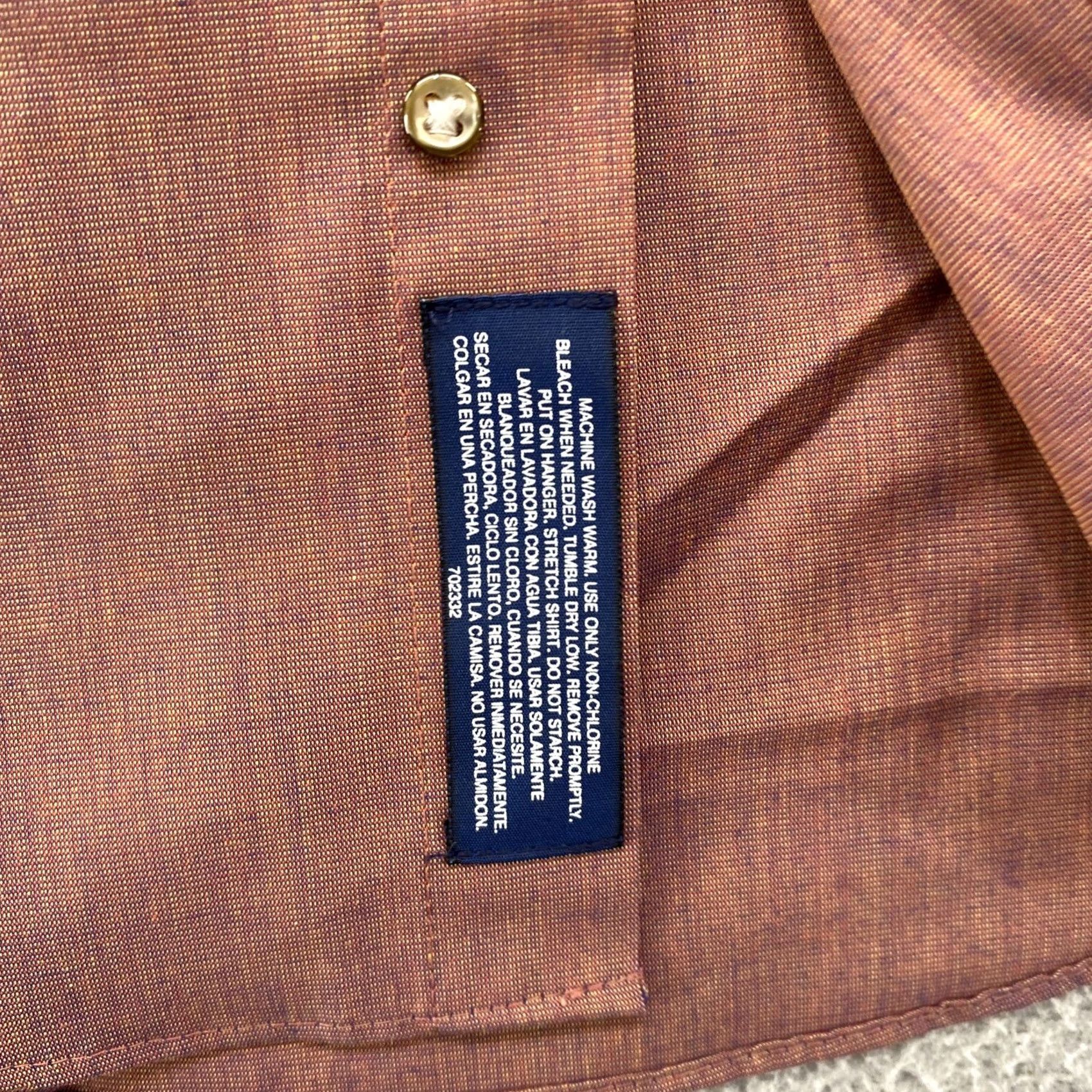 Stafford Stafford Iridescent Button Up Boardcloth Mens Sz 15 Multicolor Shirt - New Size US M / EU 48-50 / 2 - 3 Thumbnail