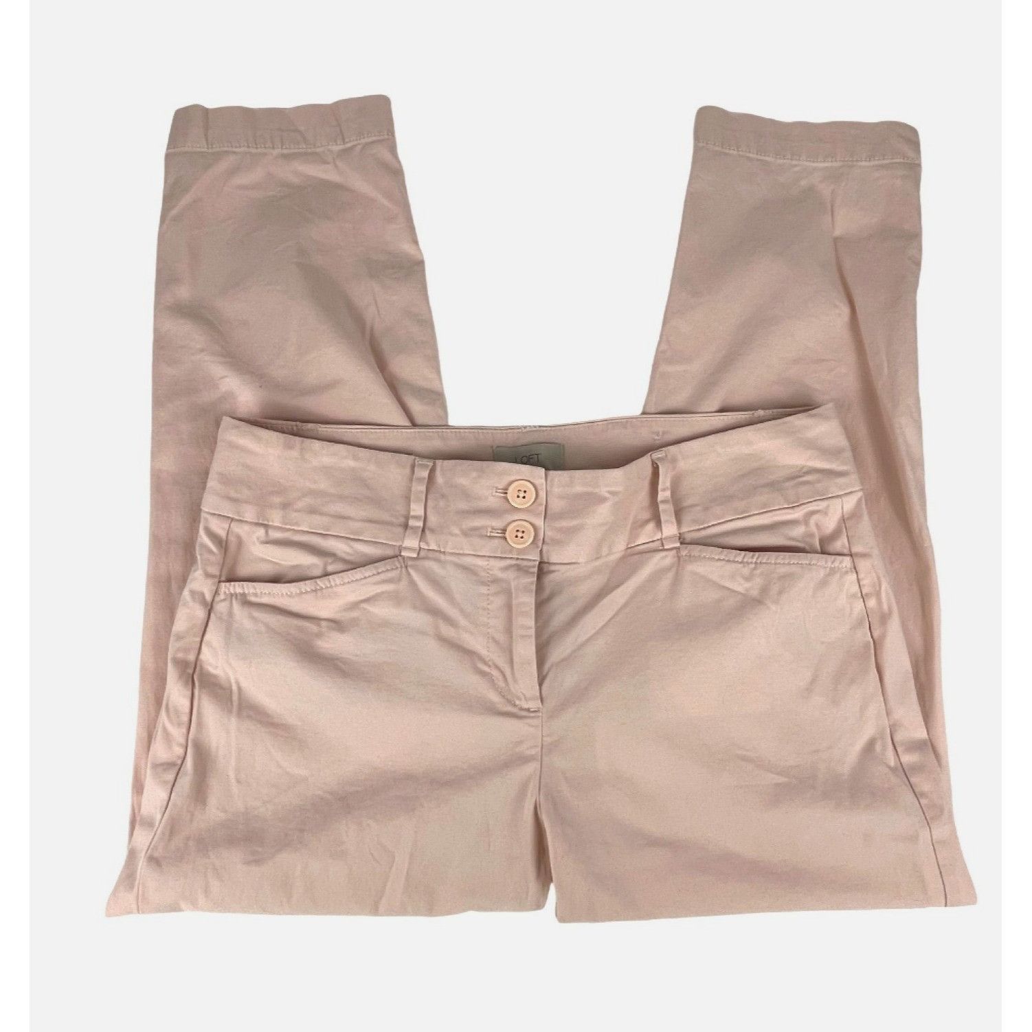 Loft LOFT Outlet Women's Original Crop Pants Size 4 Blush Pink Ca Size 27" / US 4 / IT 40 - 1 Thumbnail