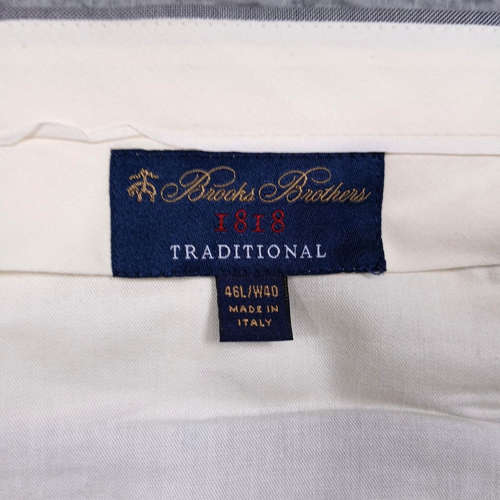 Brooks Brothers Brooks Brothers 1818 Pants Mens 40x30 Wool Dress Made Italy Classic Gray Traditional Size US 40 / EU 56 - 3 Thumbnail