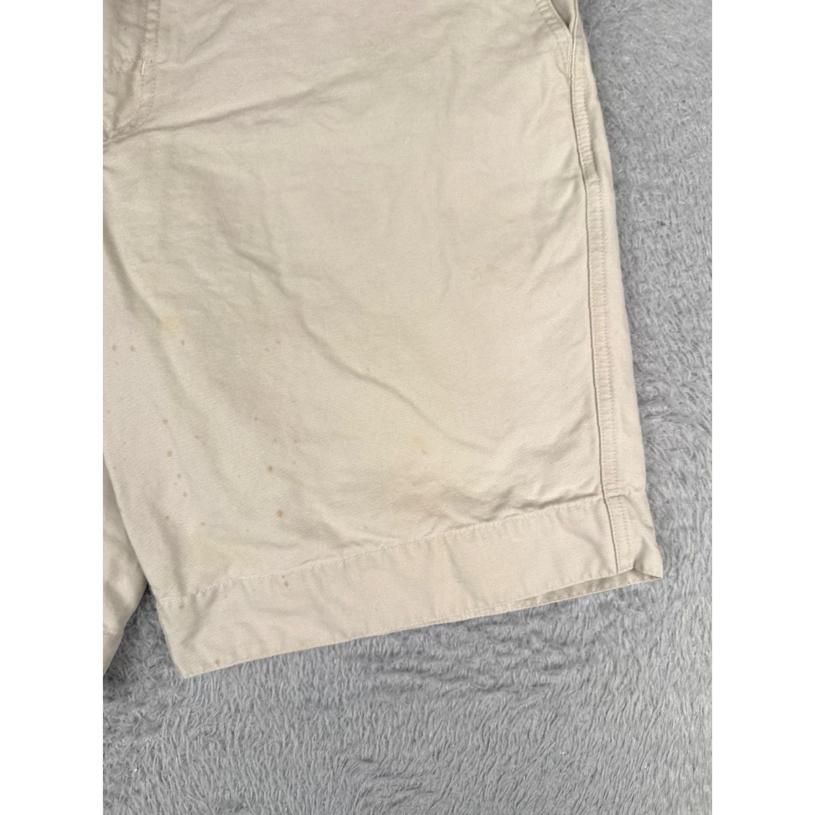 Vintage Columbia Men’s Shorts Chino 34 Beige 100% Cotton Duck Hiking Casual 34x10 Mens Size US 34 / EU 50 - 2 Thumbnail