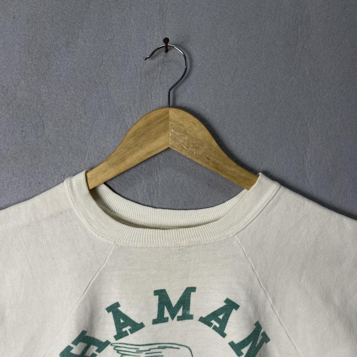 Vintage Vintage 1970s Haman Hawks Short Sleeve Sweatshirt Size US S / EU 44-46 / 1 - 2 Thumbnail