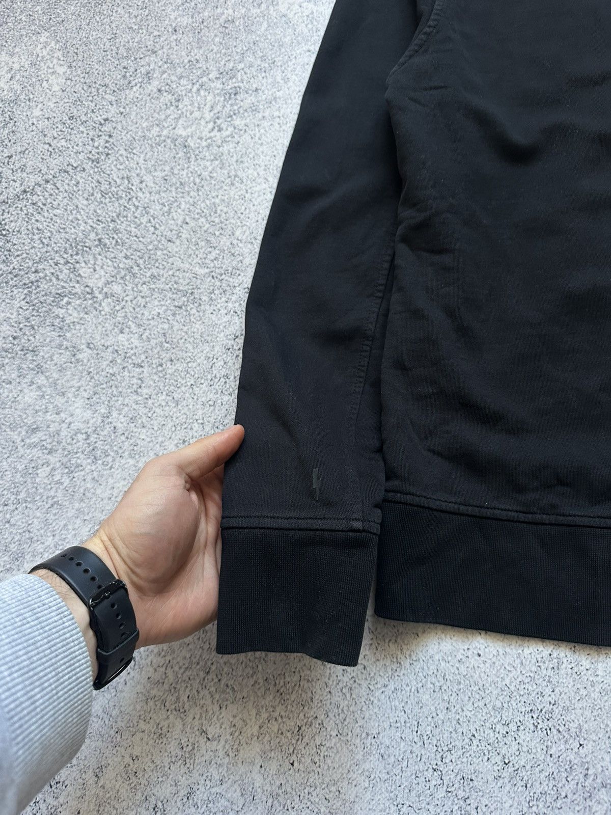 Neil Barrett Neil Barrett Thunder Flame Lightning Bolt Logo Black Hoodie Size US M / EU 48-50 / 2 - 12 Thumbnail