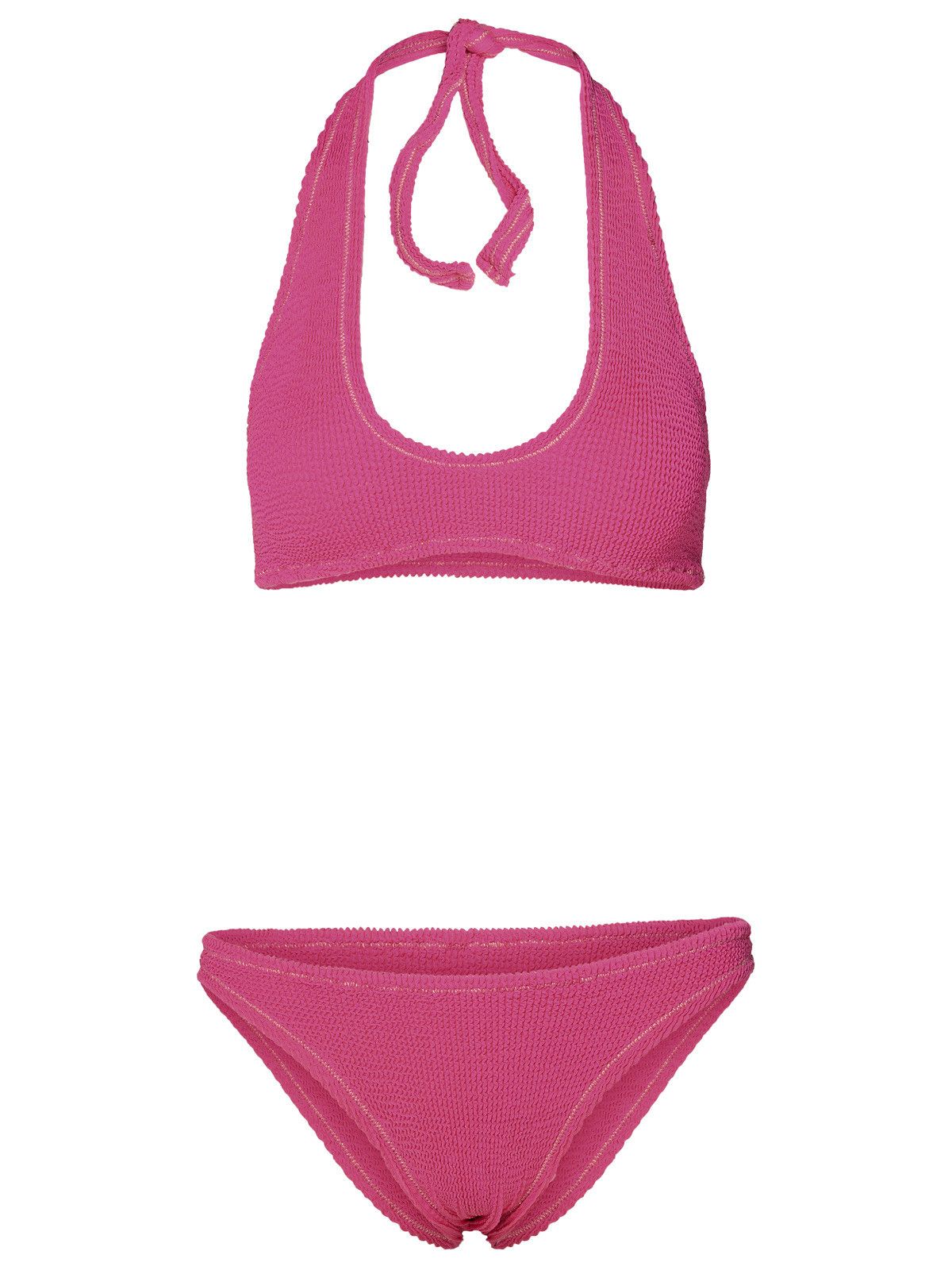 image of Reina Olga Polyamide Peony Bikini in Fucsia, Women's (Size Medium)